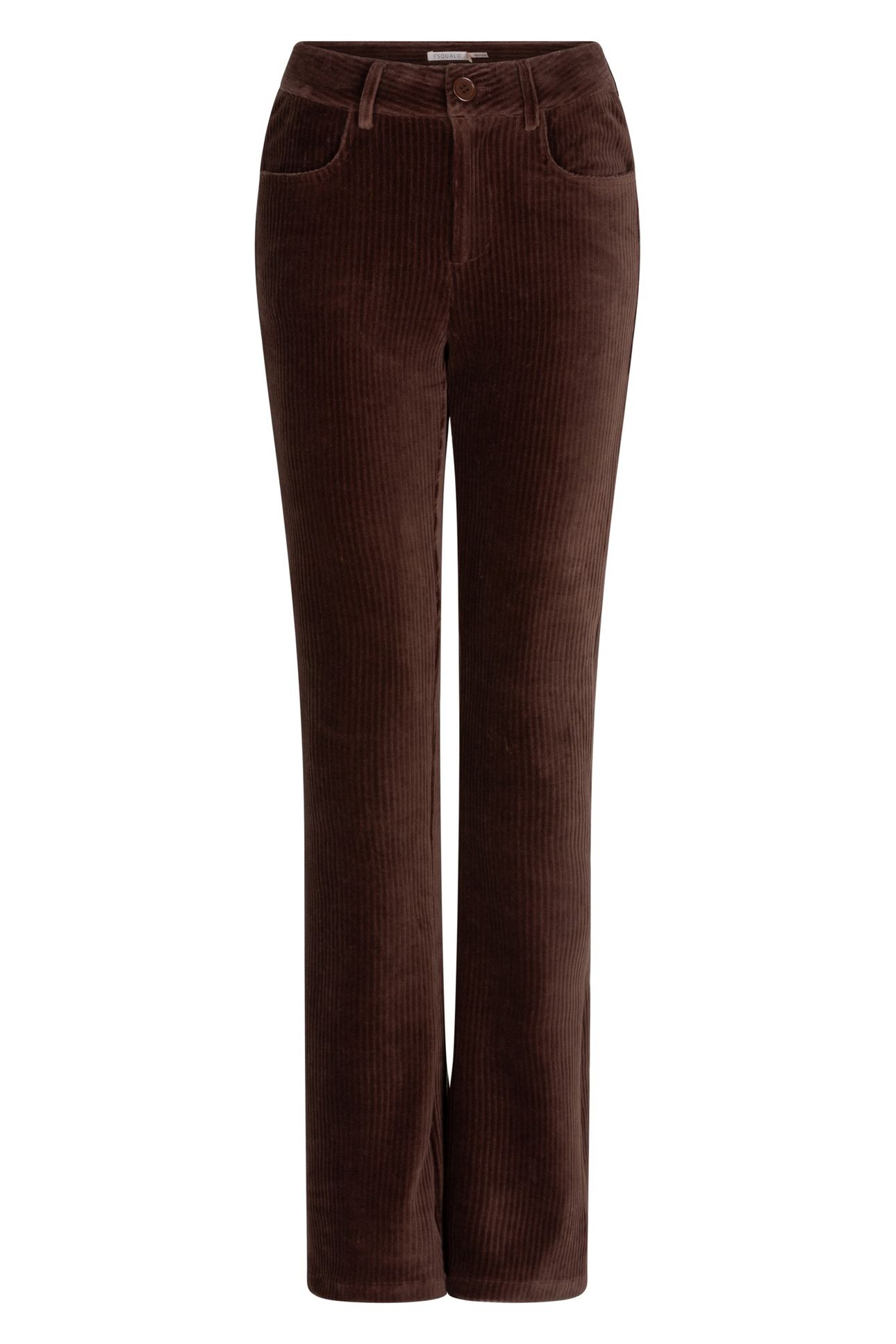 TROUSERS RIB FLAIR CHOCOLATE 5