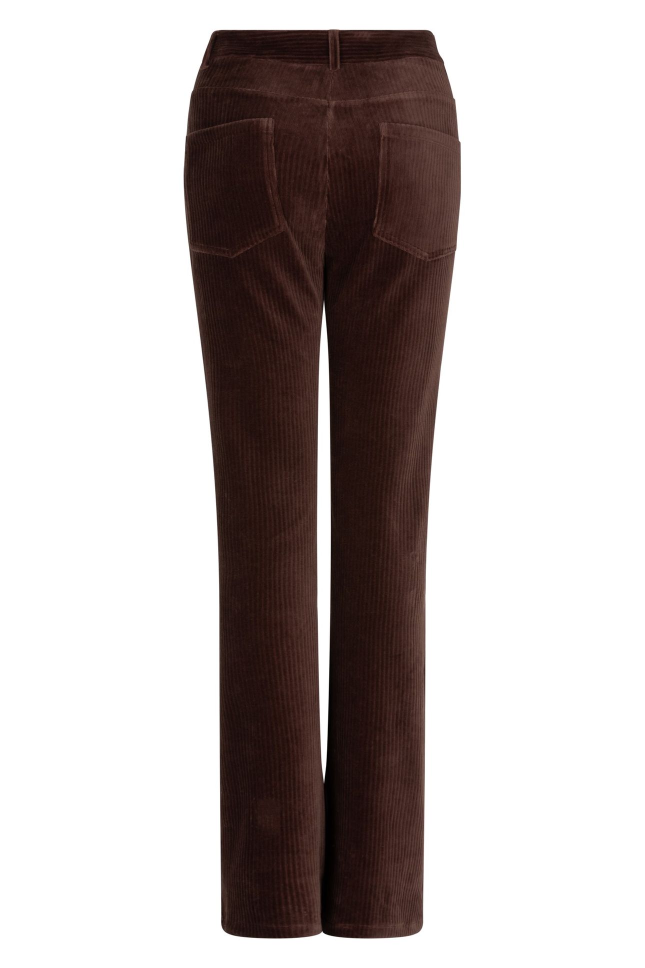 TROUSERS RIB FLAIR CHOCOLATE 4