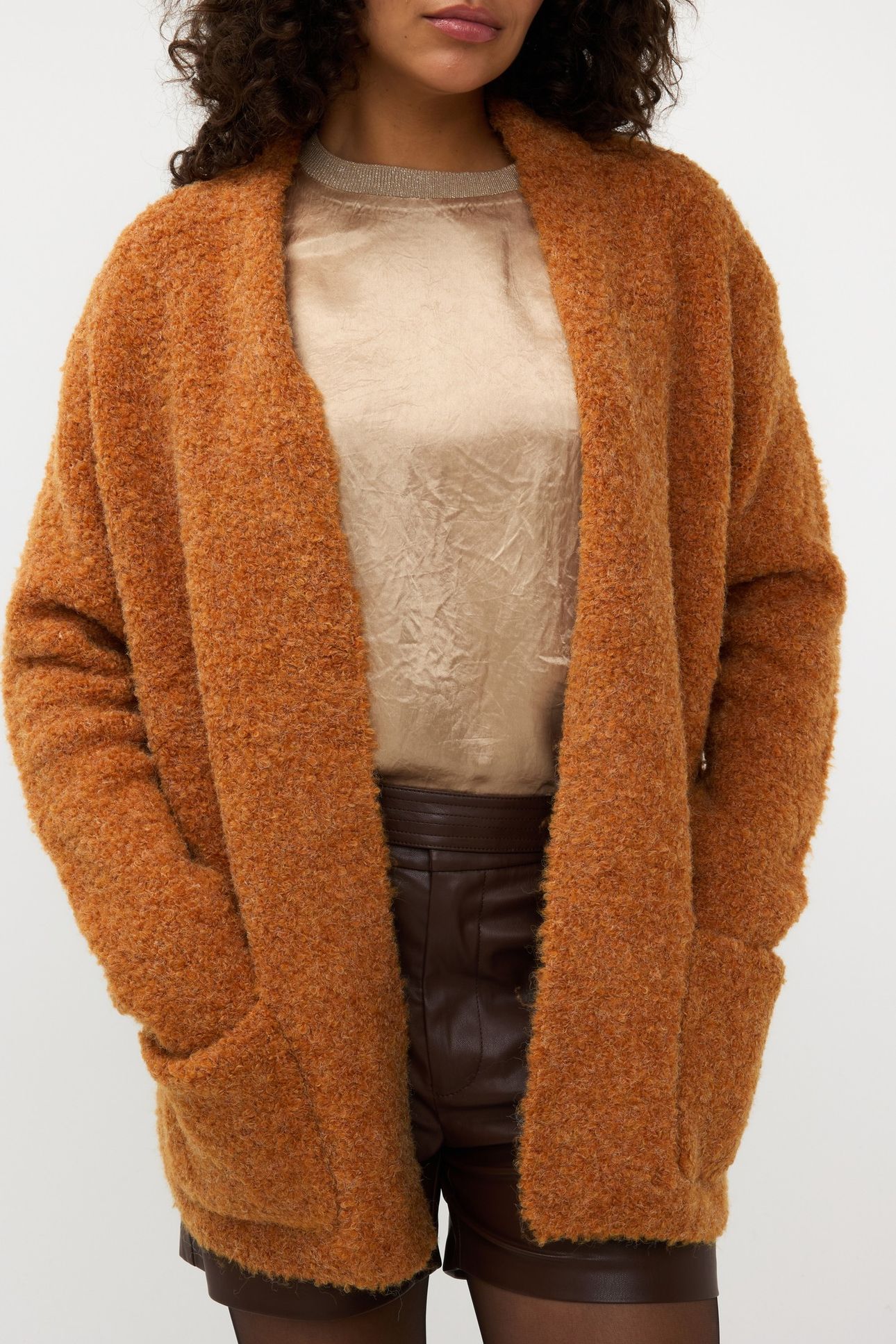 CARDIGAN BOUCLE BRANDY 4
