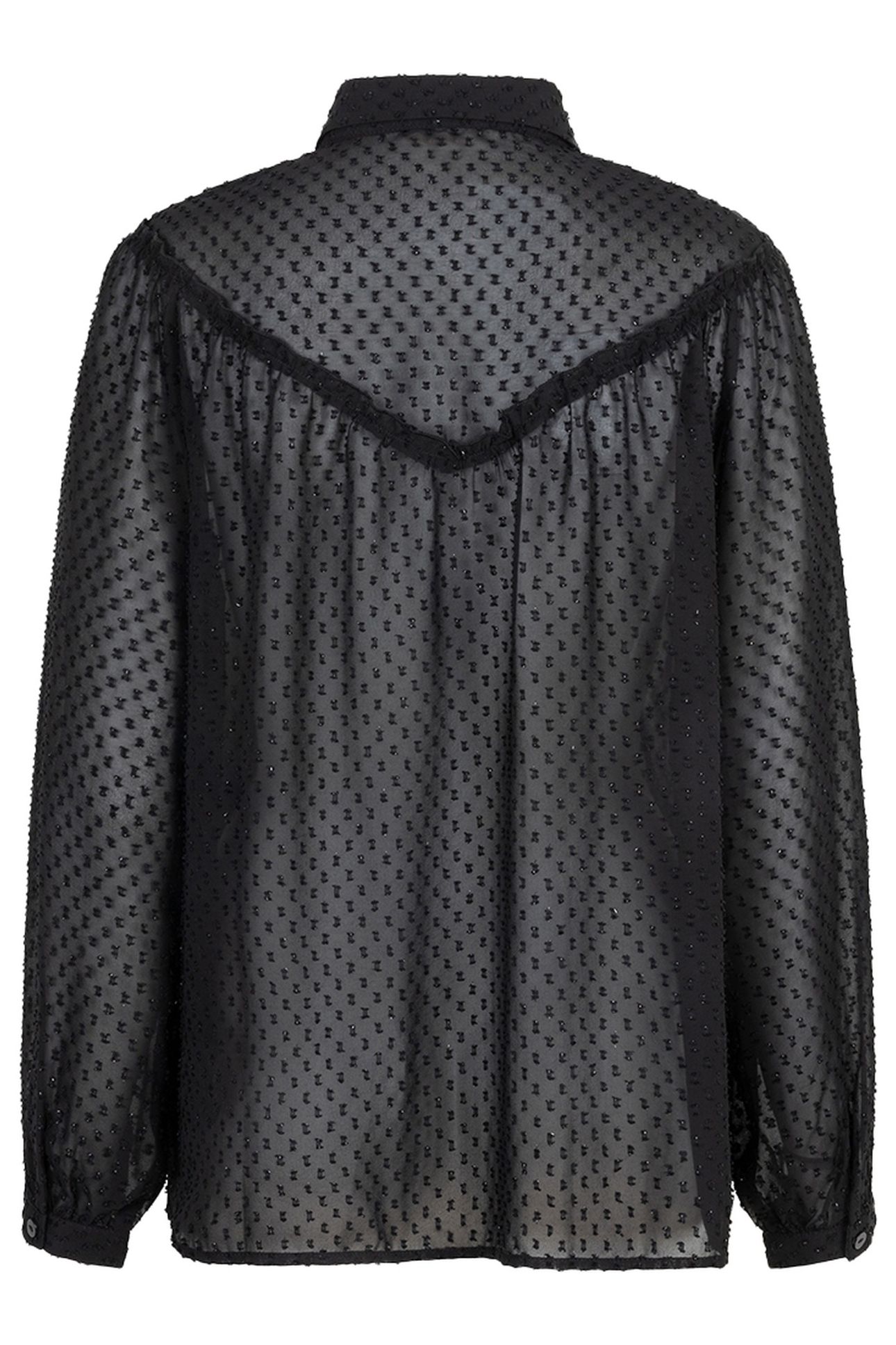 BLOUSE PLUMETIS SMOCK BLACK 5