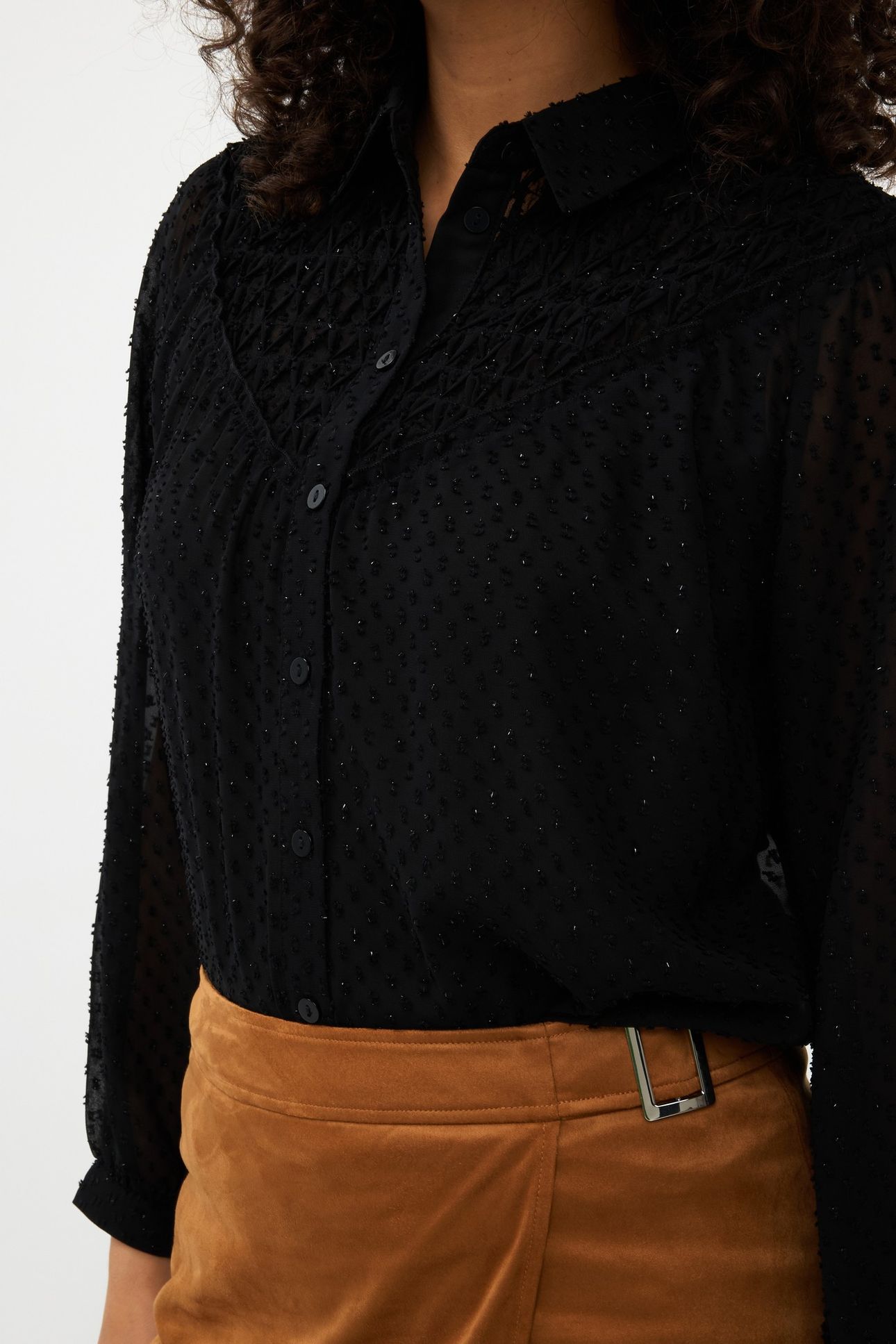 BLOUSE PLUMETIS SMOCK BLACK 7