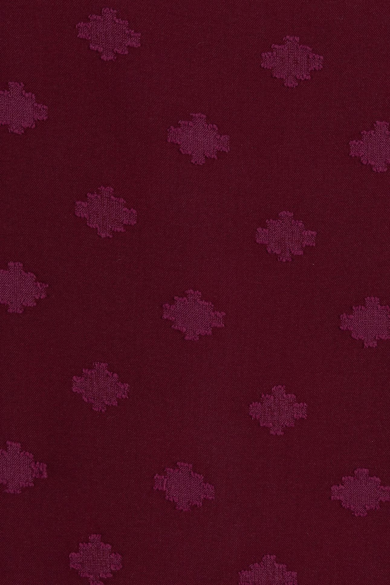 BLOUSE HIGH COLLAR PLUMETIS WINE RED 6