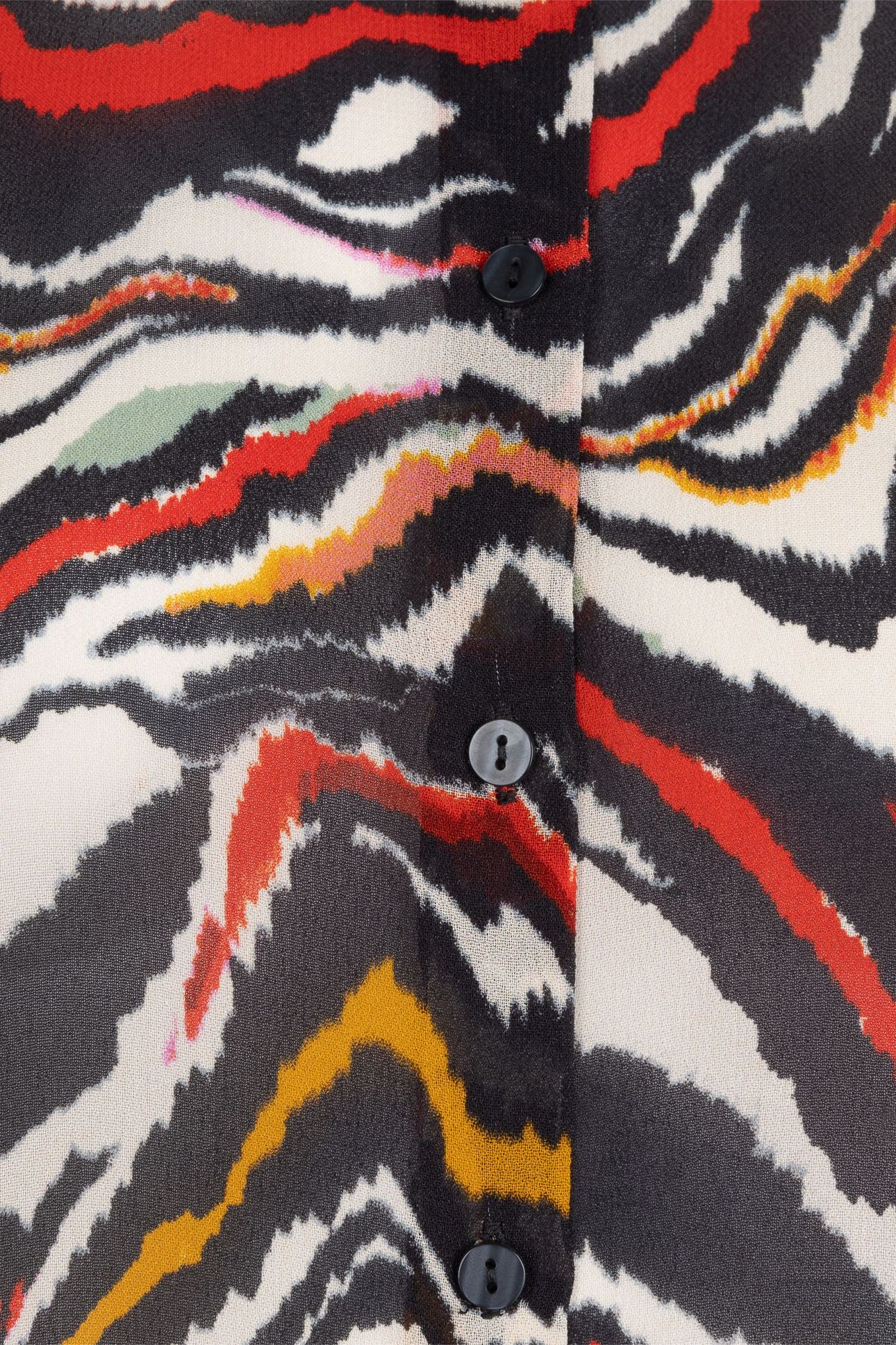 BLOUSE BASIC WAVES PRINT 6