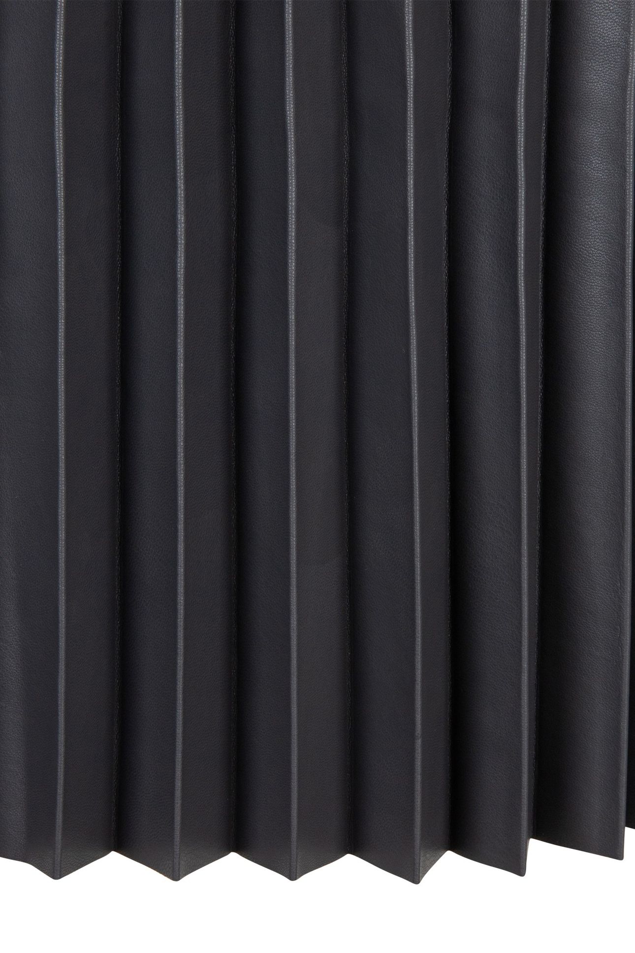 SKIRT PLISSE VEGAN LEATHER GREY 7