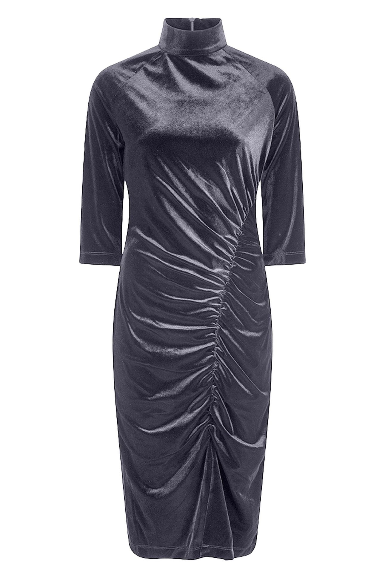 DRESS VELOURS GATHERING GREY 1