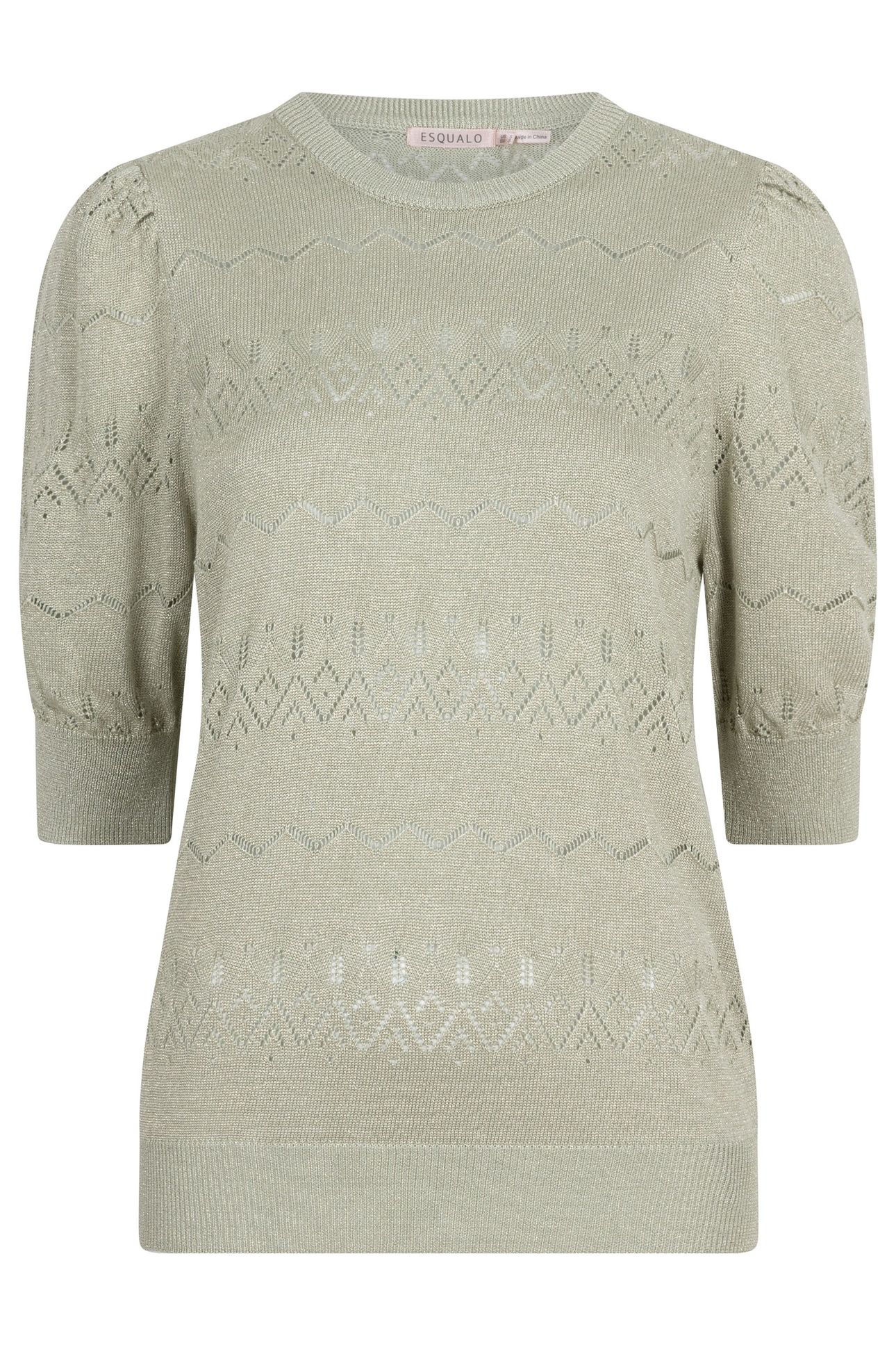 SWEATER S/SLVE LUREX JADE 1