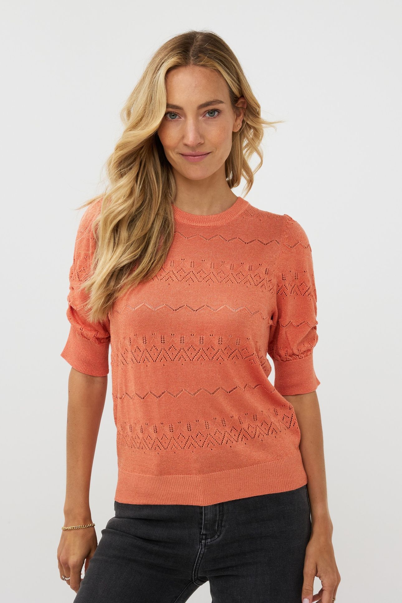 SWEATER S/SLVE LUREX AMBER GLOW 2