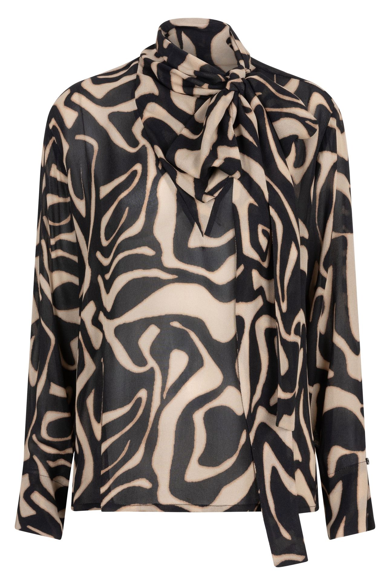 BLOUSE SHAWL COLLAR HARMONY PRINT 4