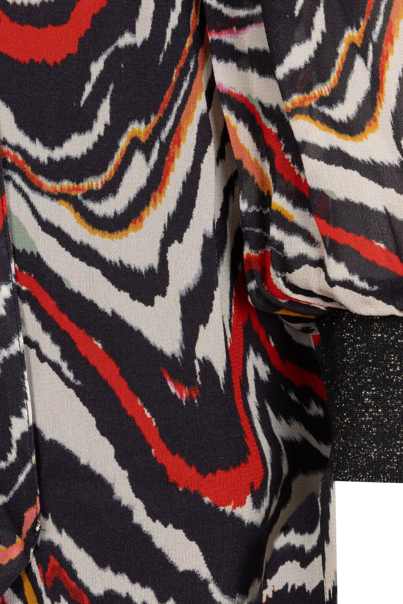 DRESS LUREX CUFF WAVES PRINT 7