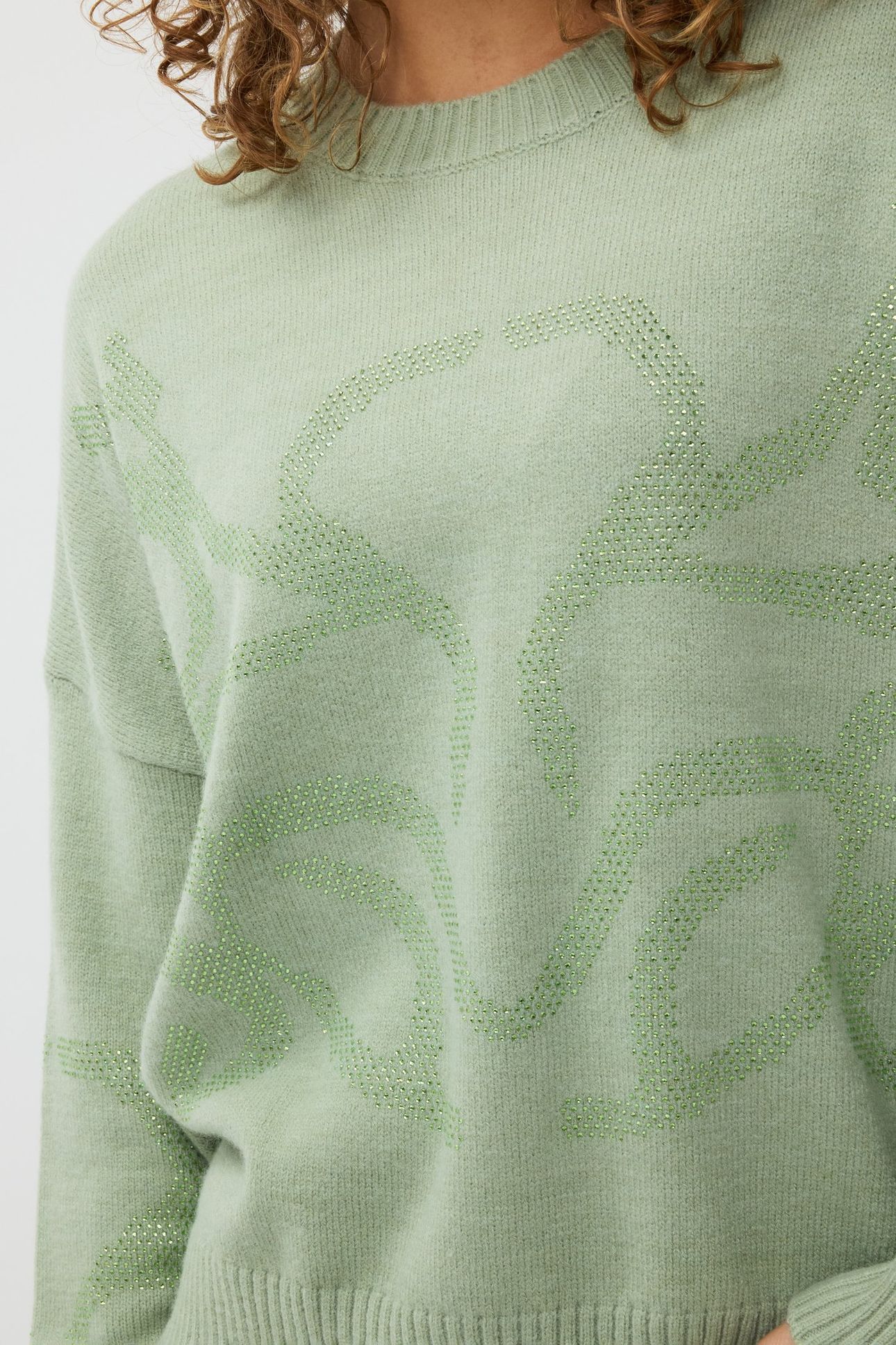 SWEATER HOT PRESS DIAMONDS JADE 6