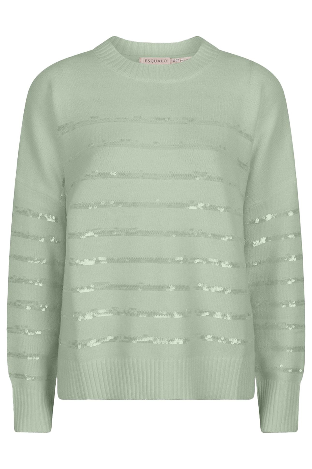 SWEATER STRIPED SEQUINS JADE 1