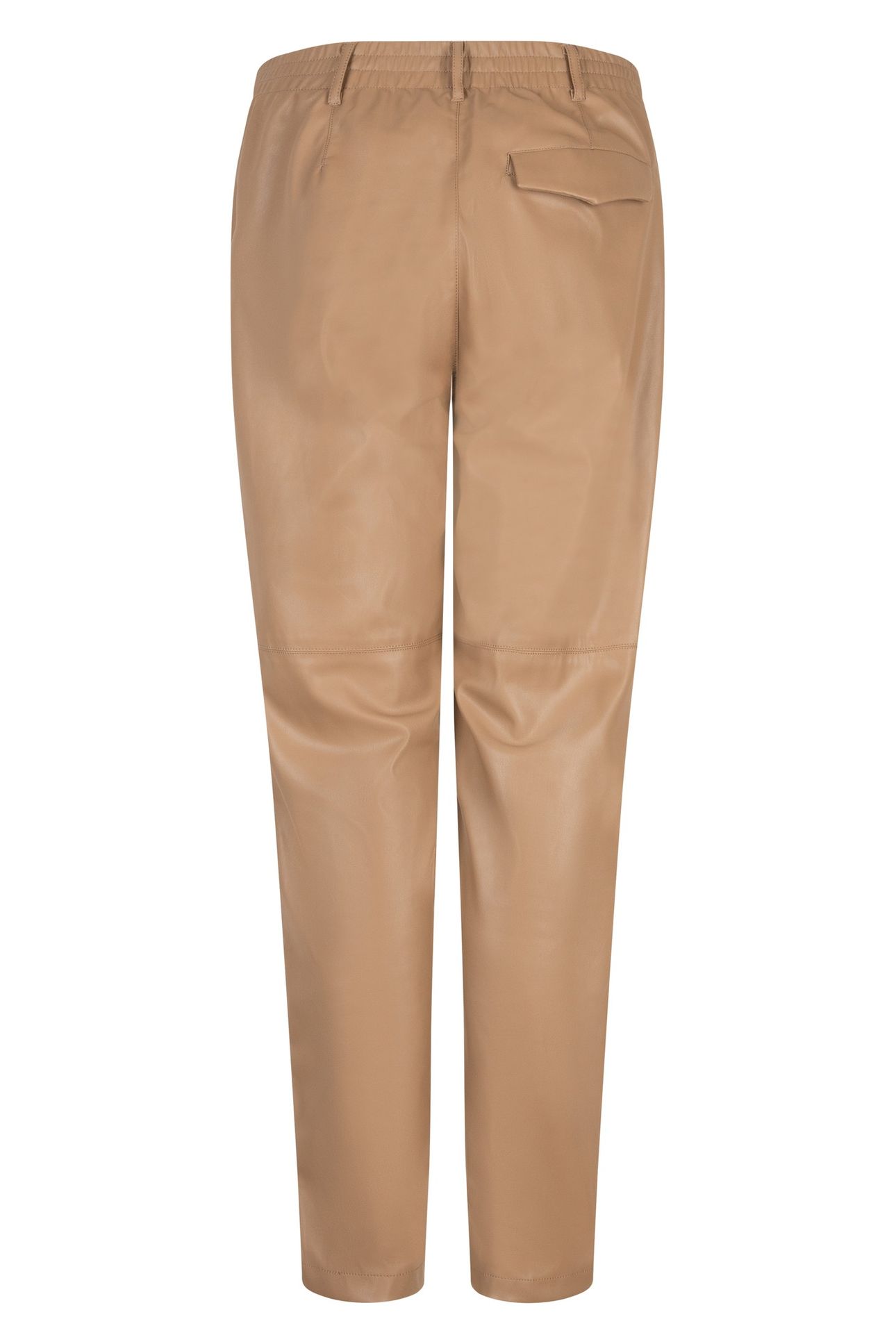 TROUSERS JOGGER VEGAN LEATHER SAND 2