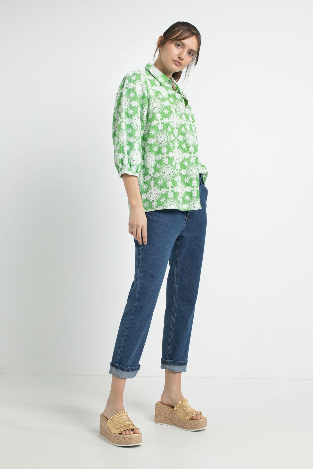 DEVAN BLOUSE PARROT GREEN 3