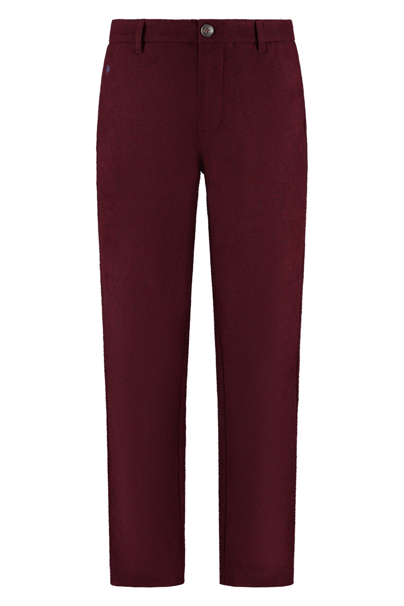 FORD WOOL BLEND STRAIGHT FIT TROUSERS RED EARTH 6