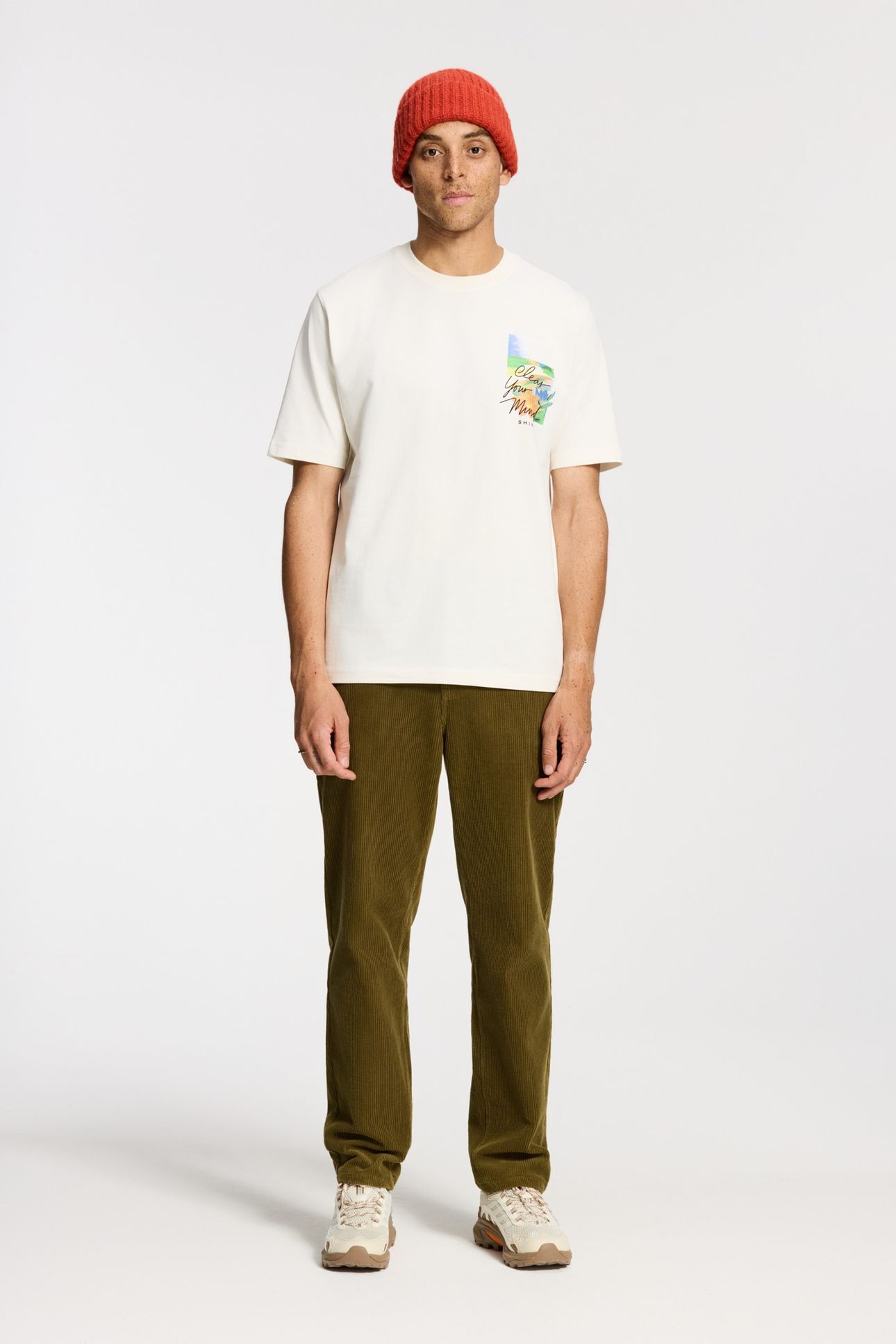 FINN RELAXED FIT LANDSCAPE T-SHIRT WHITE 1