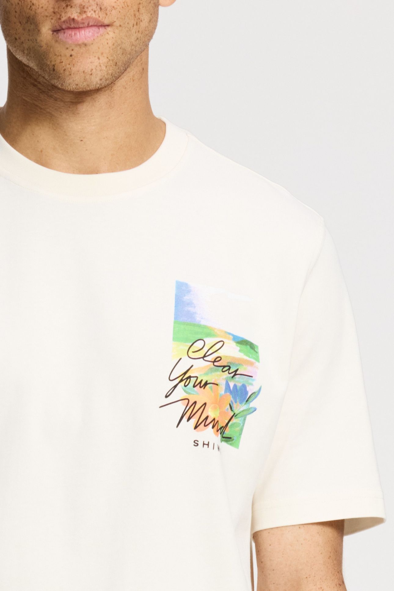FINN RELAXED FIT LANDSCAPE T-SHIRT WHITE 7