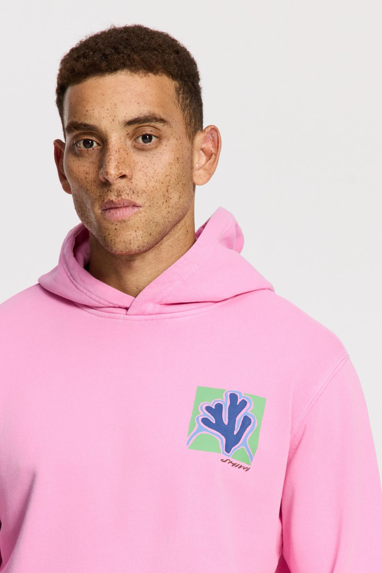LEO REGULAR FIT SLOW PACE HOODIE PINK DUSK 6