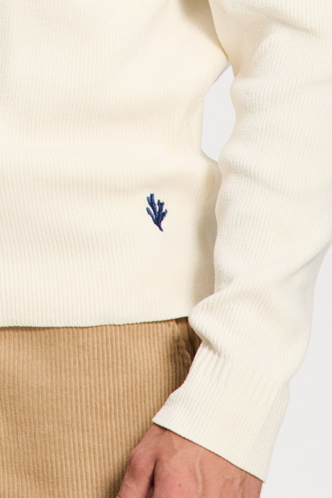 PIKE RELAXED FIT CHENILLE PULLOVER WHITE 7
