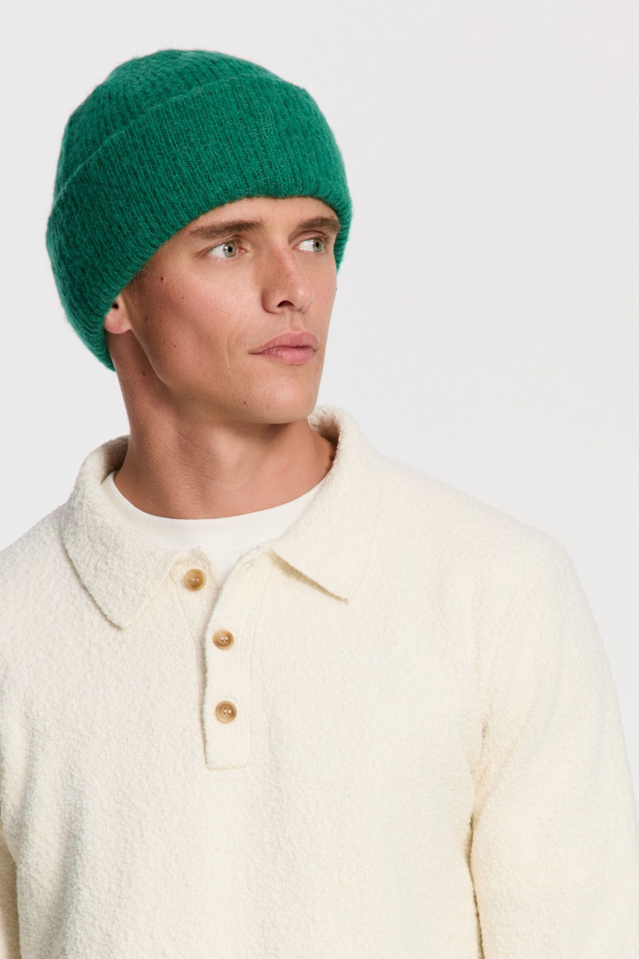 PENN REGULAR FIT BOUCLE POLO WHITE 5