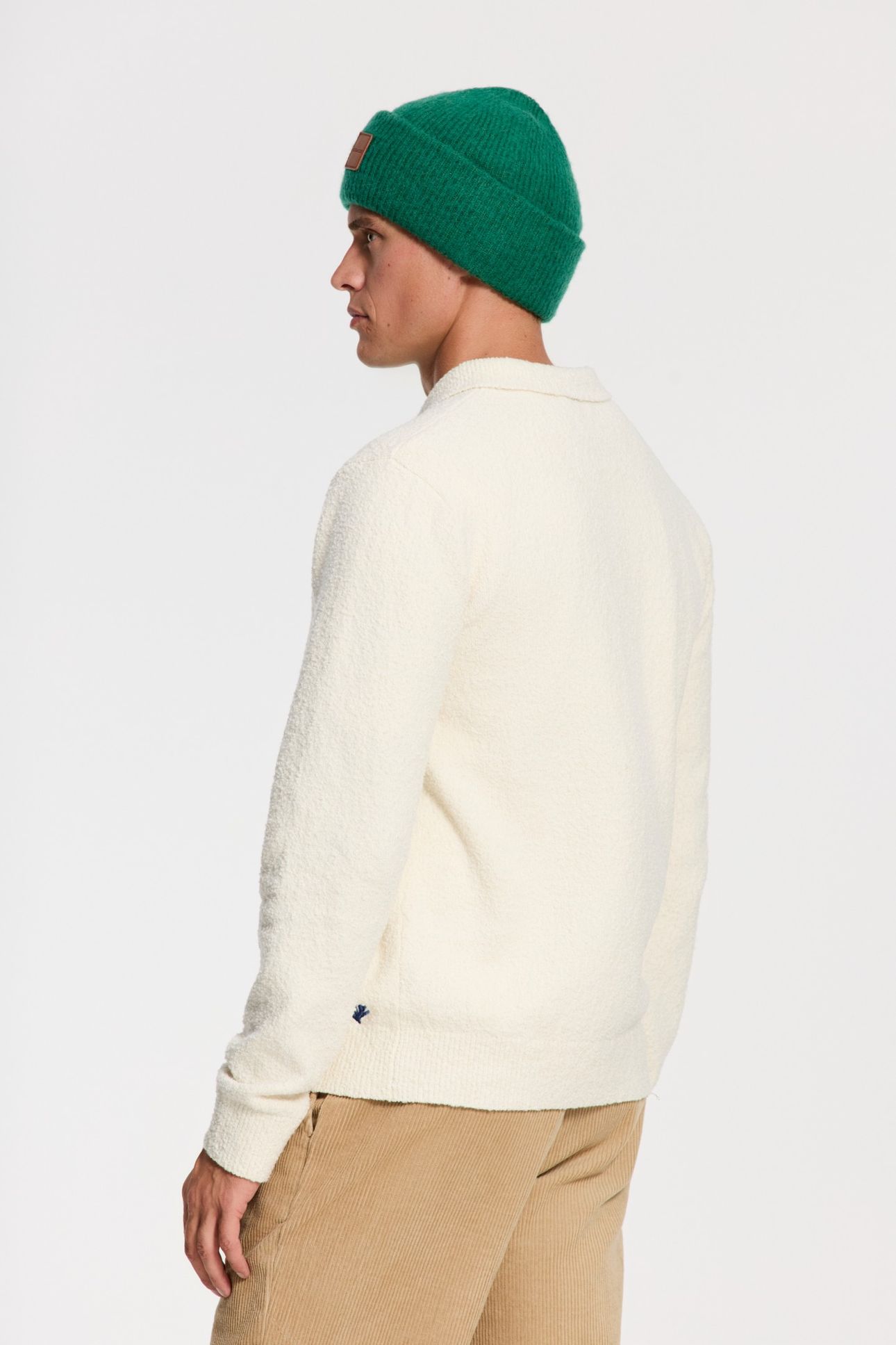 PENN REGULAR FIT BOUCLE POLO WHITE 3