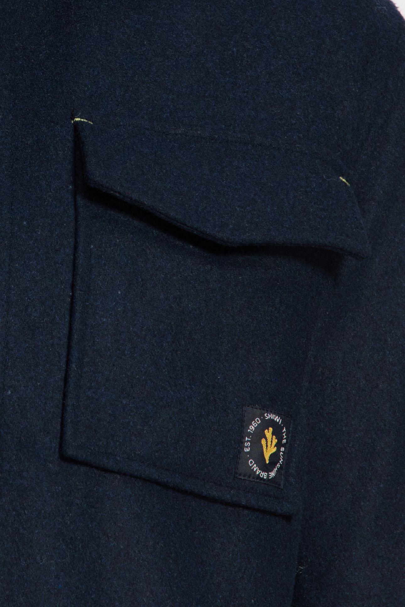 STAN WOOL BLEND LONG SLEEVE SHIRT BLUE DARK NAVY 8