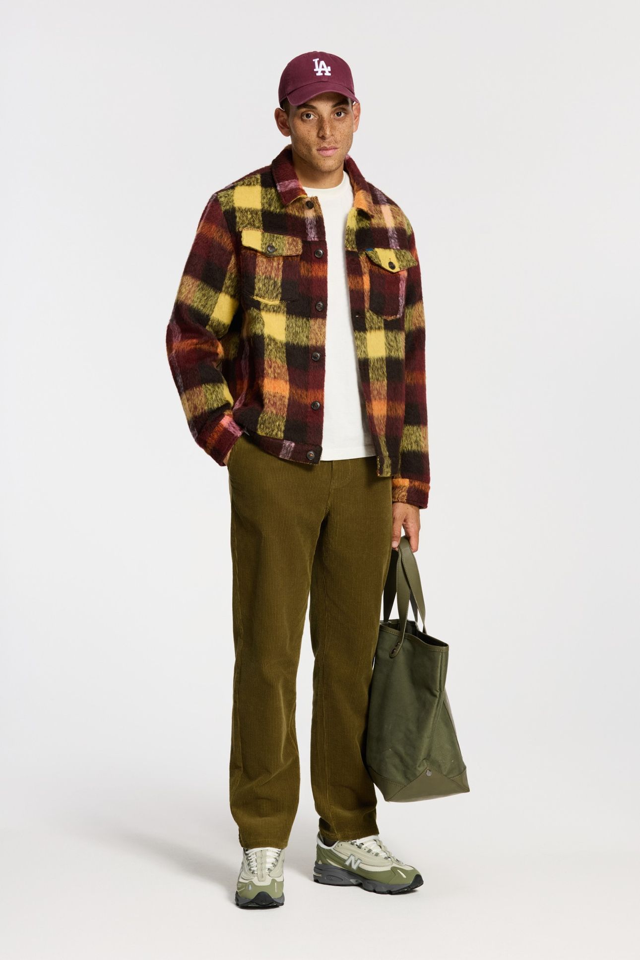SYD BRUSHED CHECK JACKET RED EARTH CHECK 2