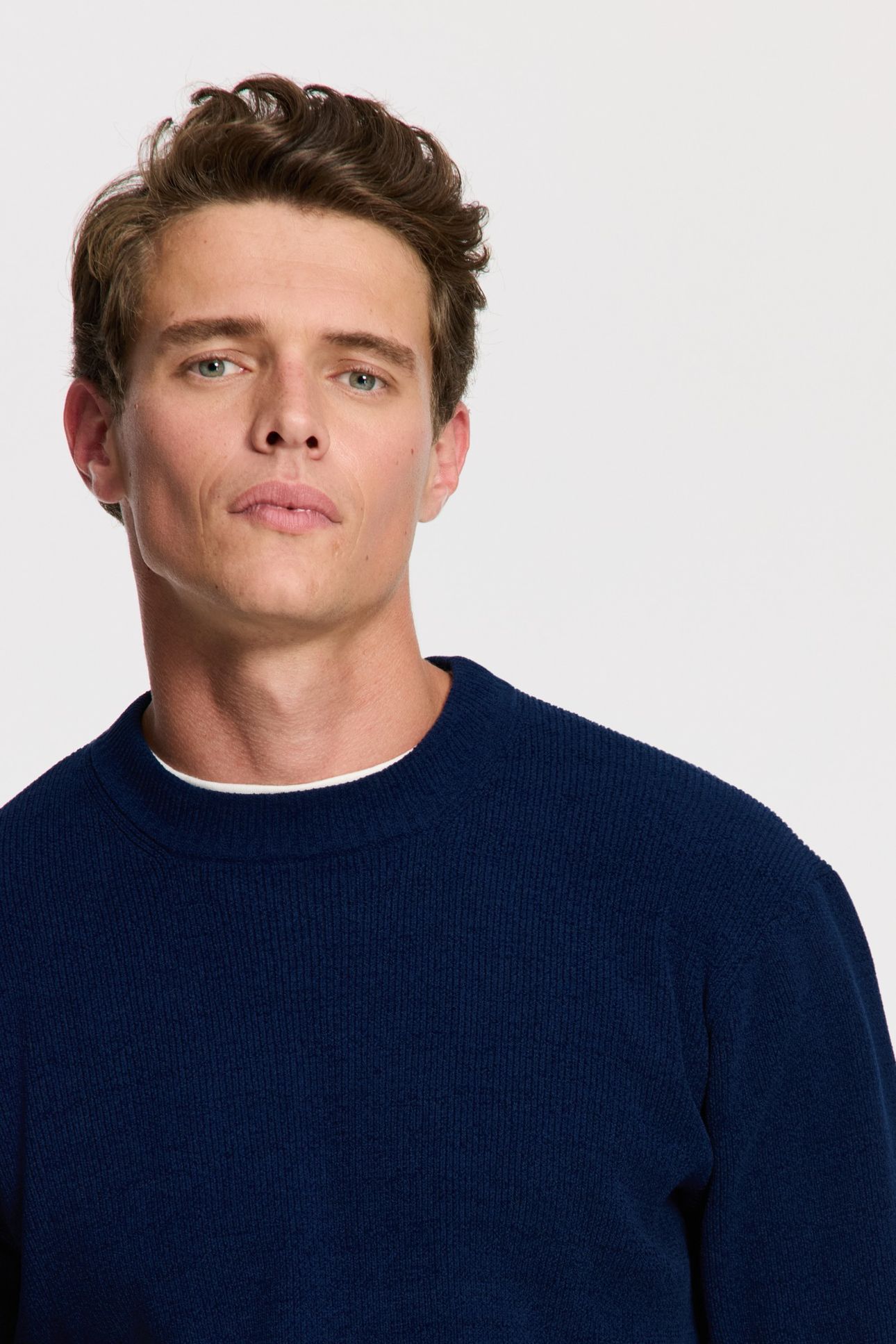 PIKE RELAXED FIT CHENILLE PULLOVER BLUE DARK NAVY 2