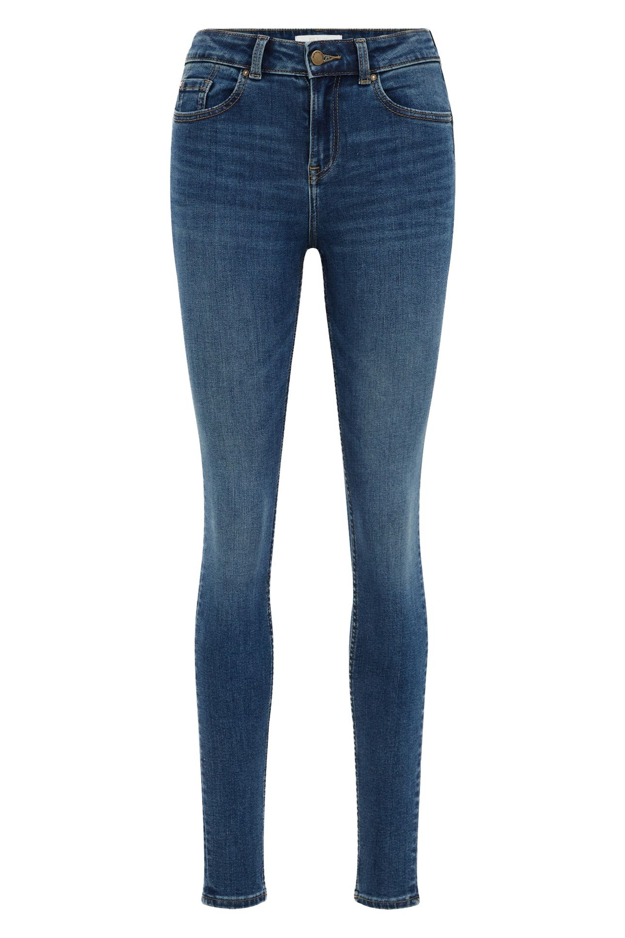 5-POCKET MID WAIST DARK BLUE 3