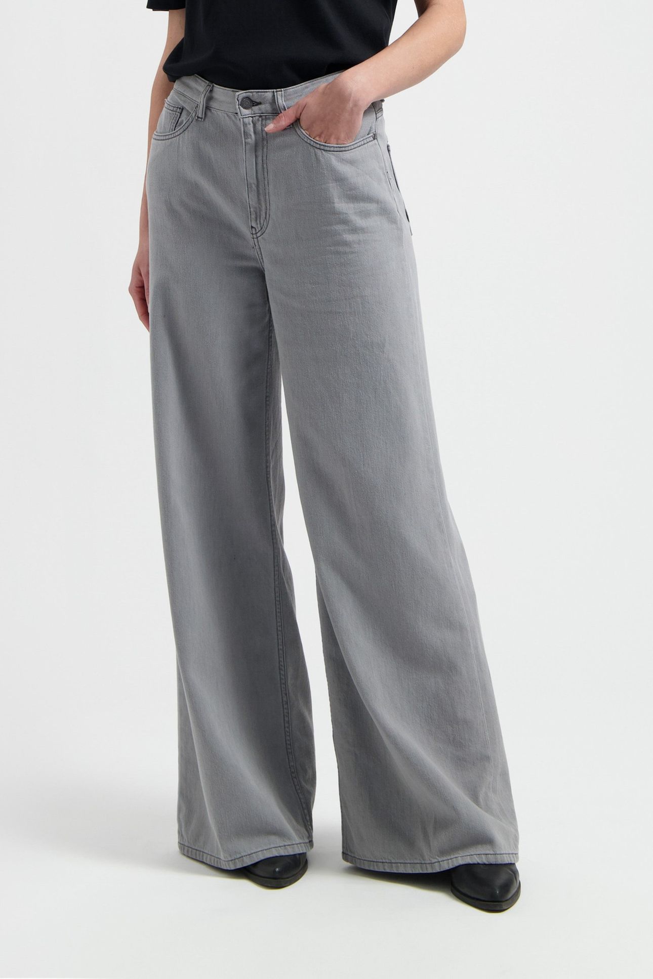 SARA HIGH LOOSE FLOW MARGE GREY 4