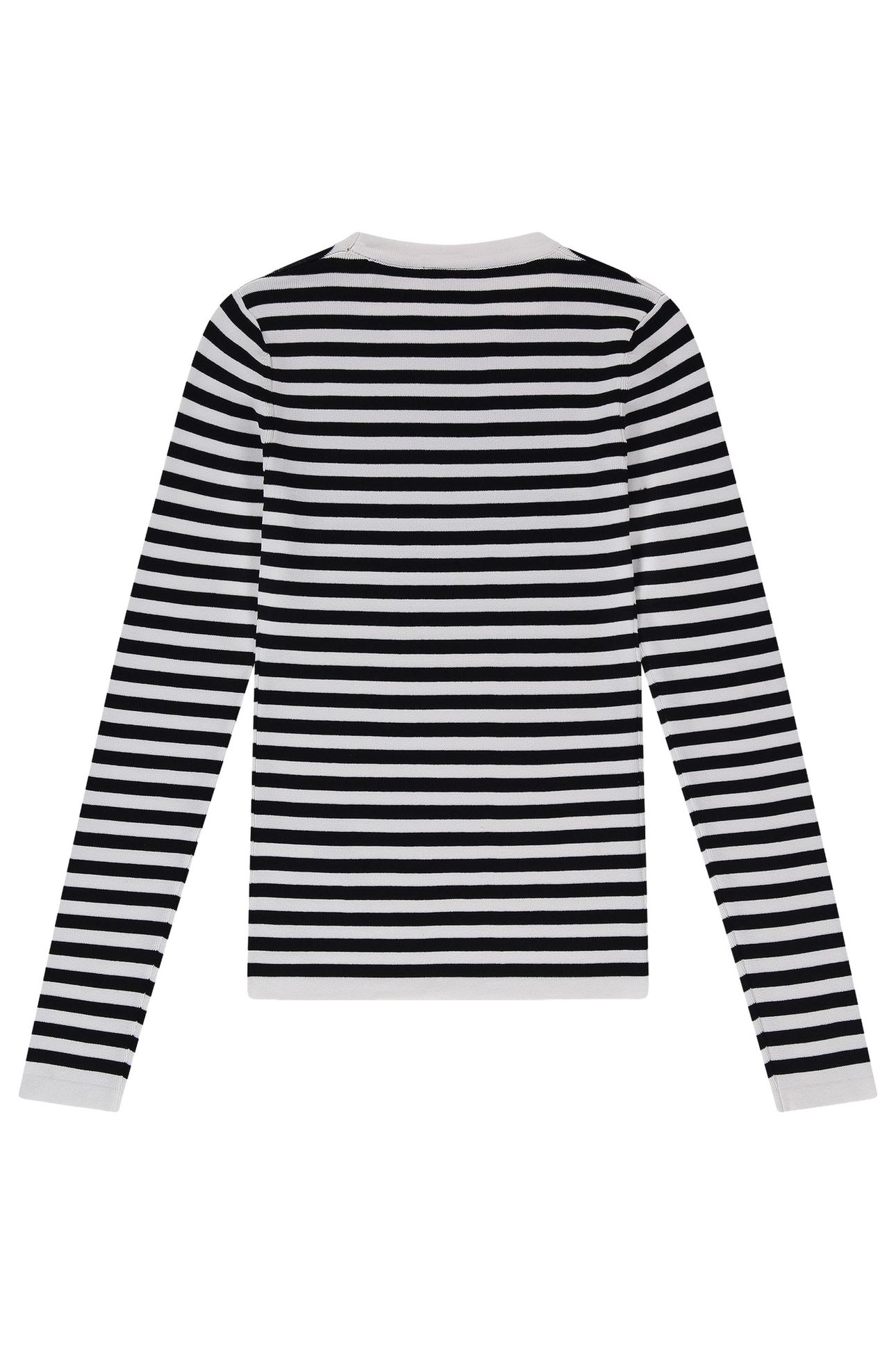JOLIE LS STRIPE PULLOVER BLACK/OFF WHITE 2