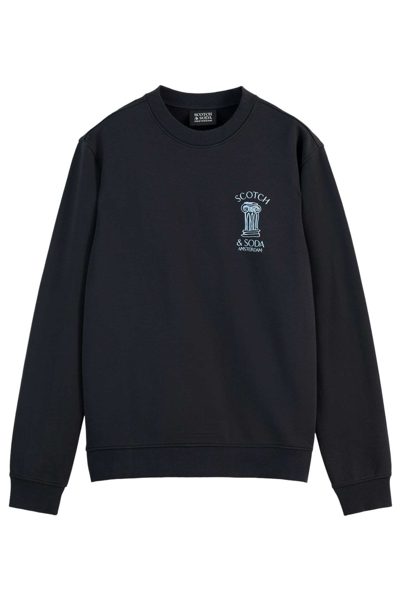 LEFT CHEST ARTWORK SWEATSHIRT BLACK 2