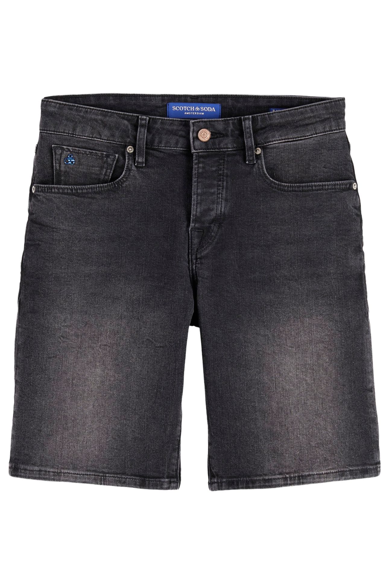 RALSTON SLIM FIT DENIM SHORT — BLACK NIGHT 4