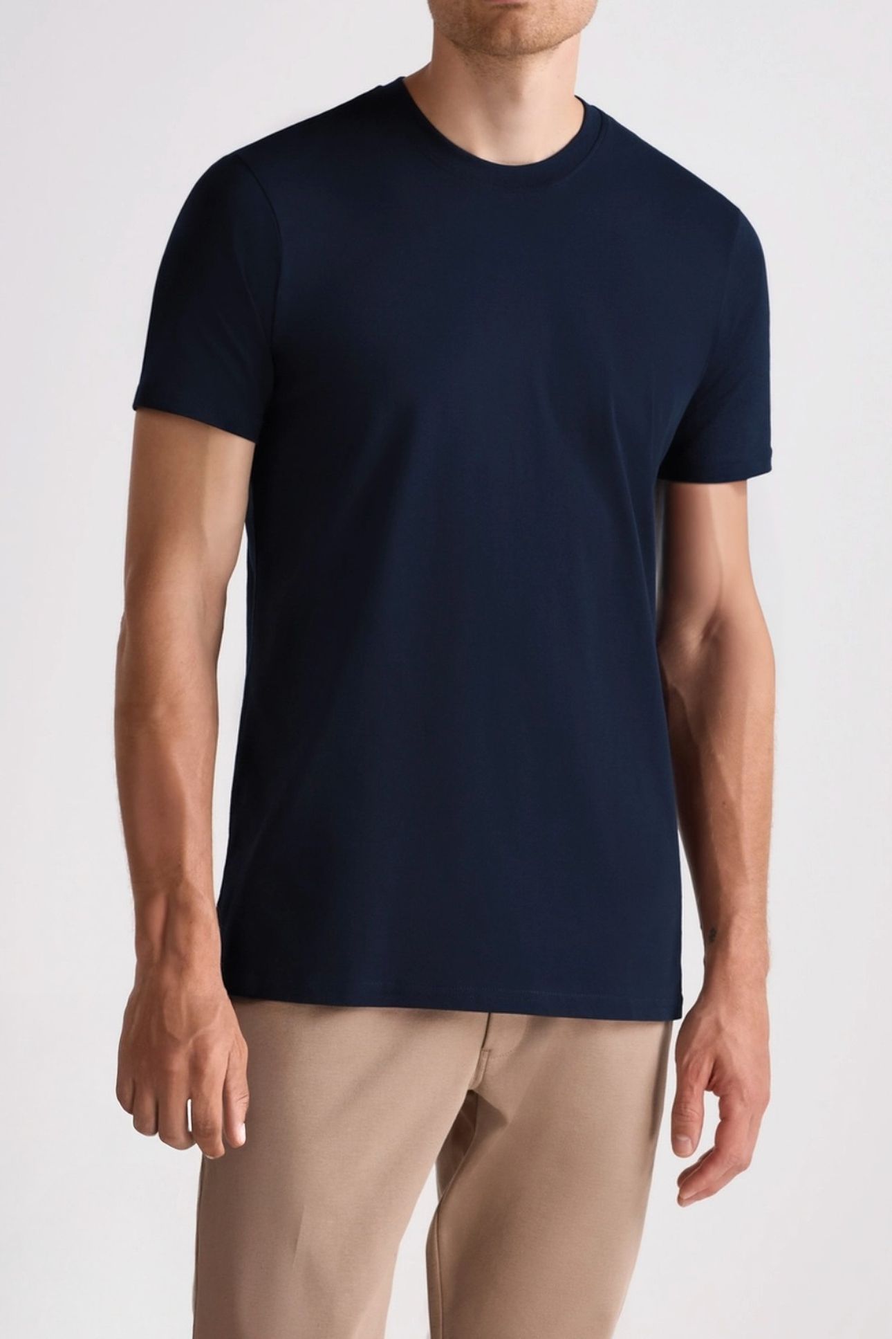 PREMIUM - STRETCH T-SHIRT - 4-PACK NAVY 5