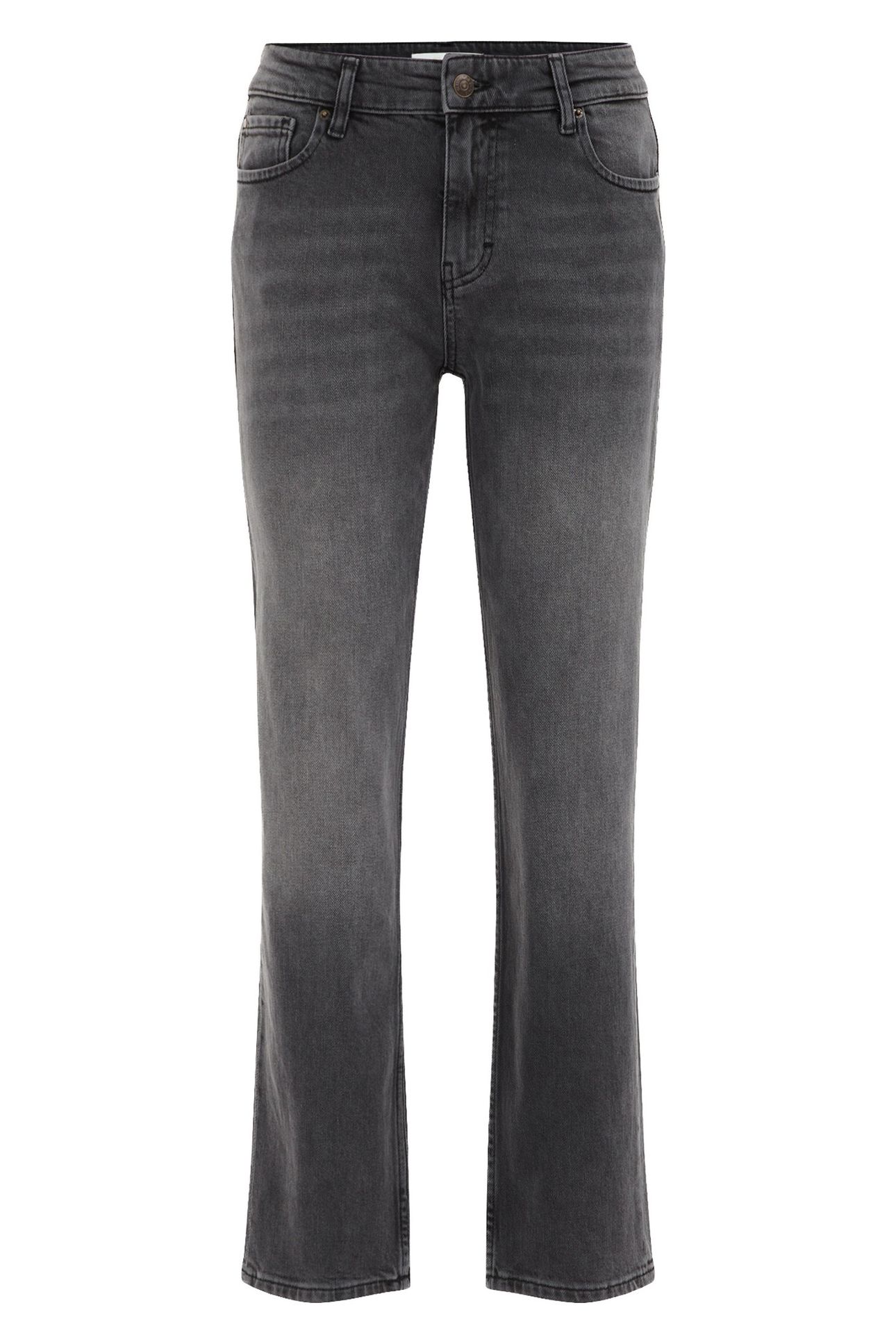 5-POCKET MID WAIST DARK GREY 5