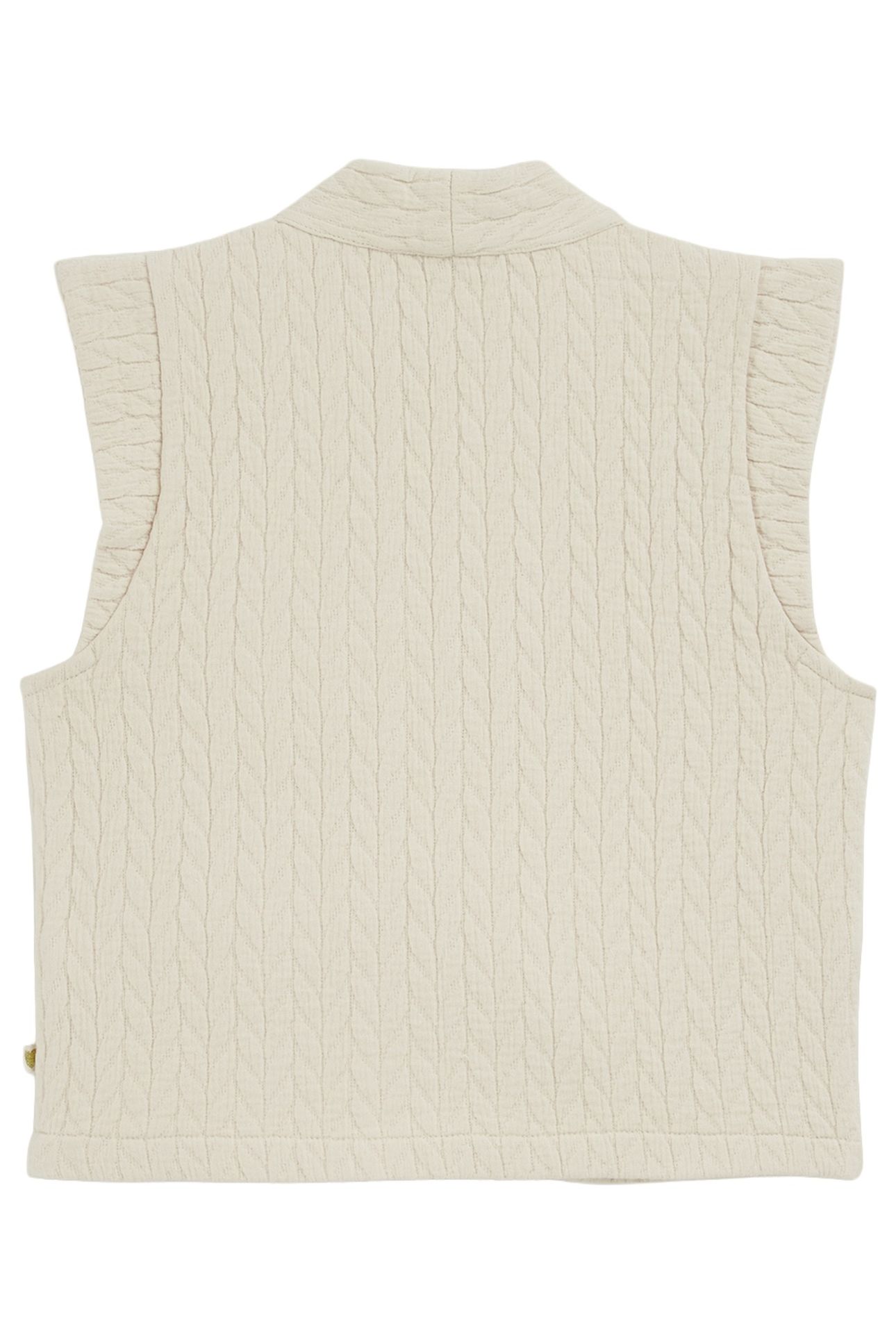 GIRLS GILET WHITE 3