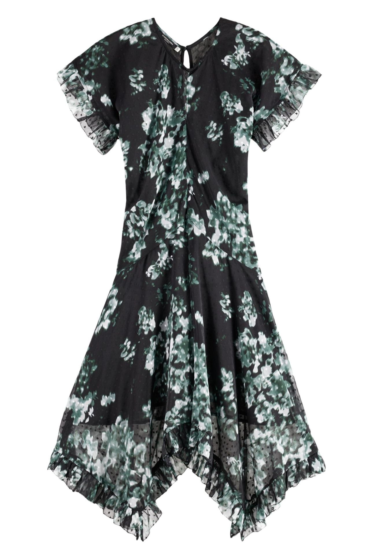 PRINTED FIL COUPE MINI RUFFLE DRESS NIEUW BLOSSOM PRINT PARK 1