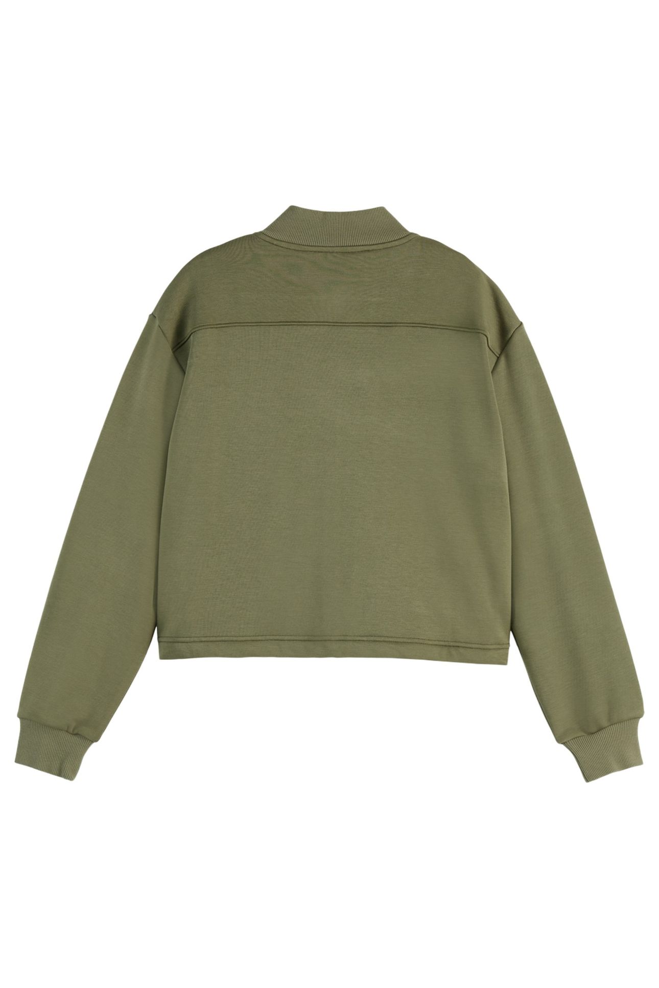 TENCEL JERSEY BOMBER WASHED MILITARY 4