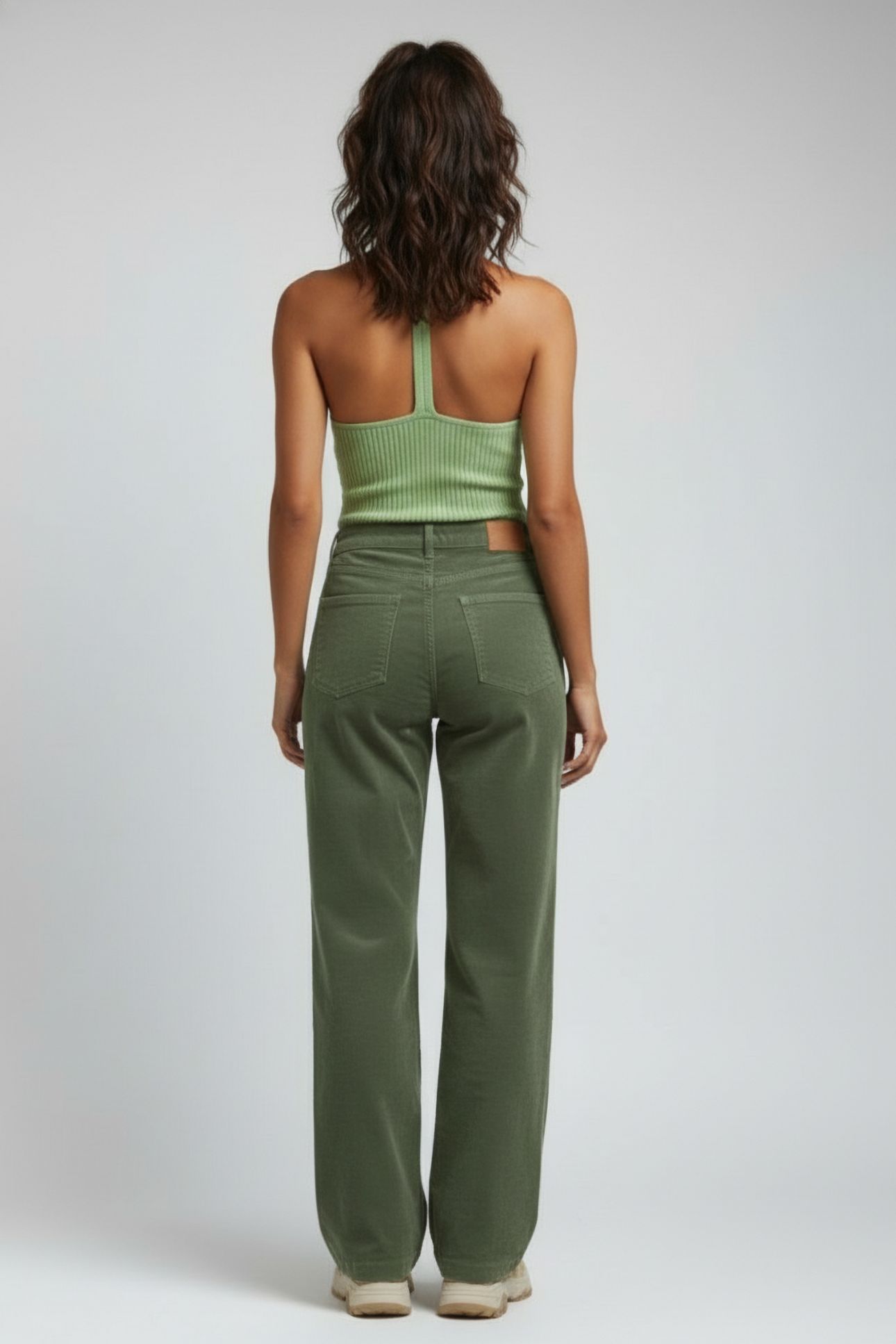 RIB RACER KNITTED TANK PISTACHIO 2