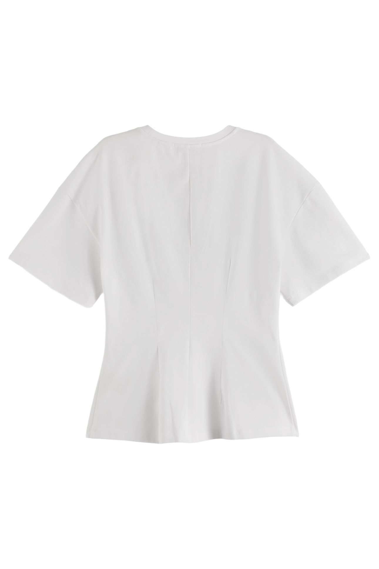ARTWORK T-SHIRT WITH SHAPING WHITE 5