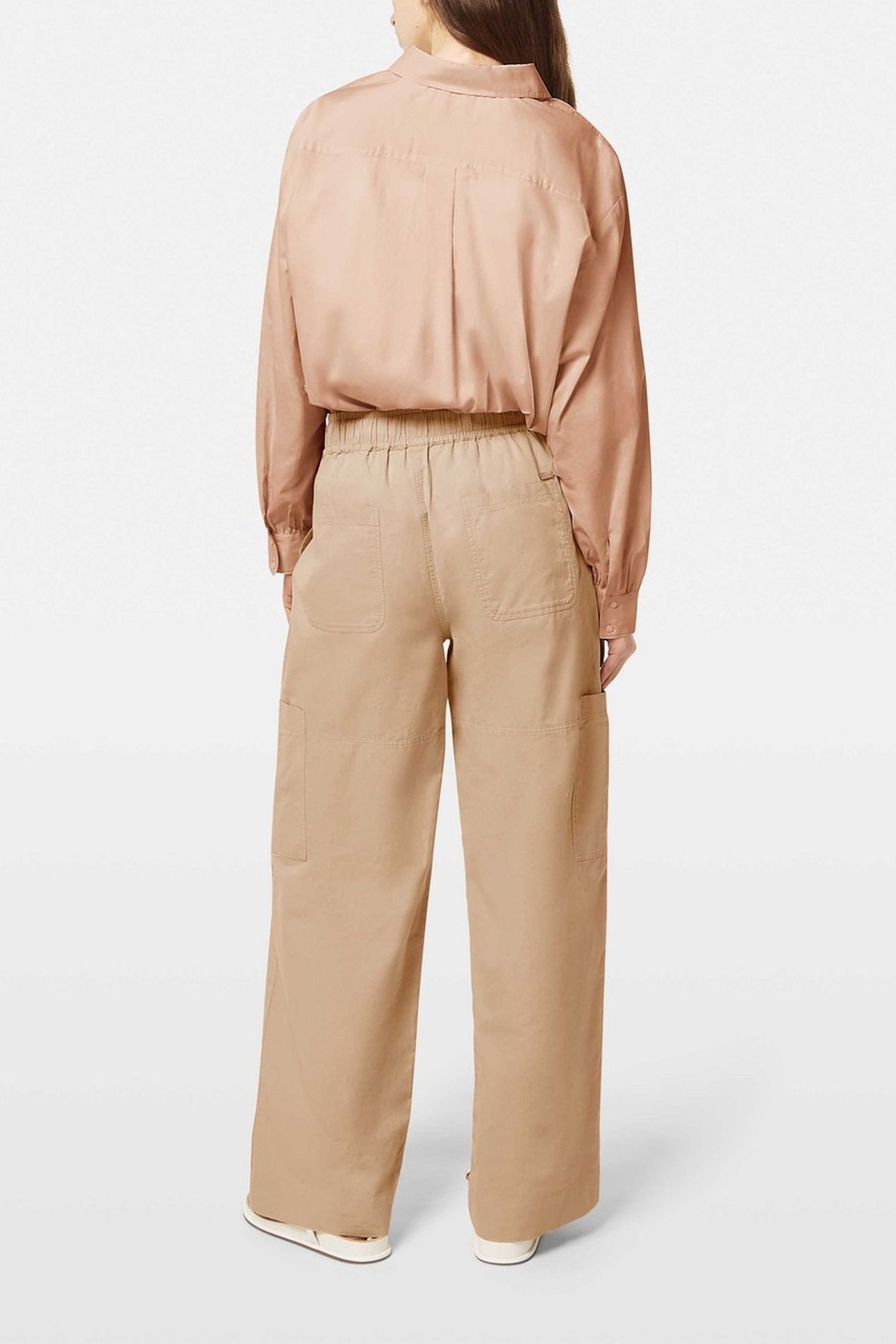 OVERSIZED LIGHT WEIGHT COTTON SHIRT COLD BREW 3
