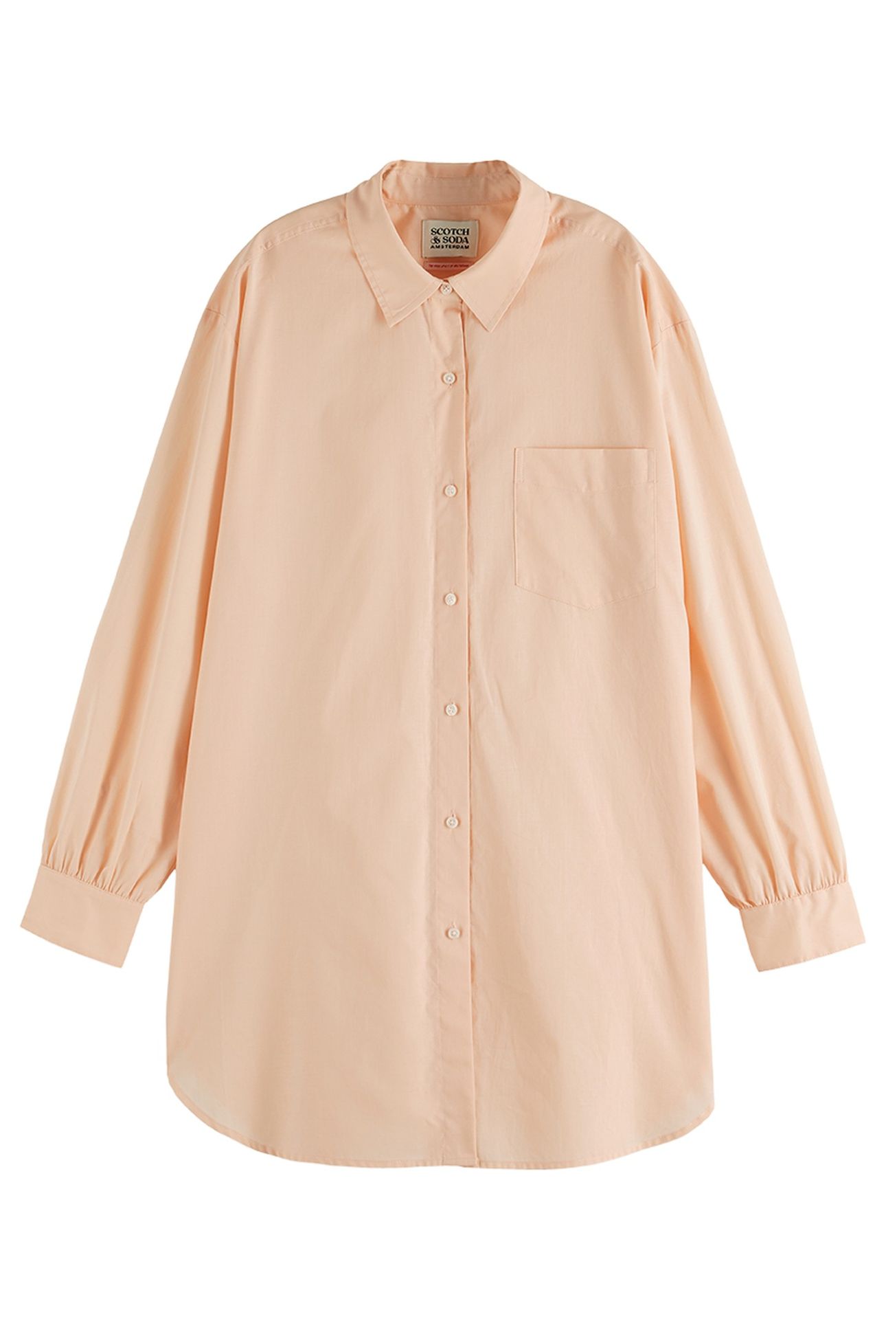 OVERSIZED LIGHT WEIGHT COTTON SHIRT COLD BREW 4