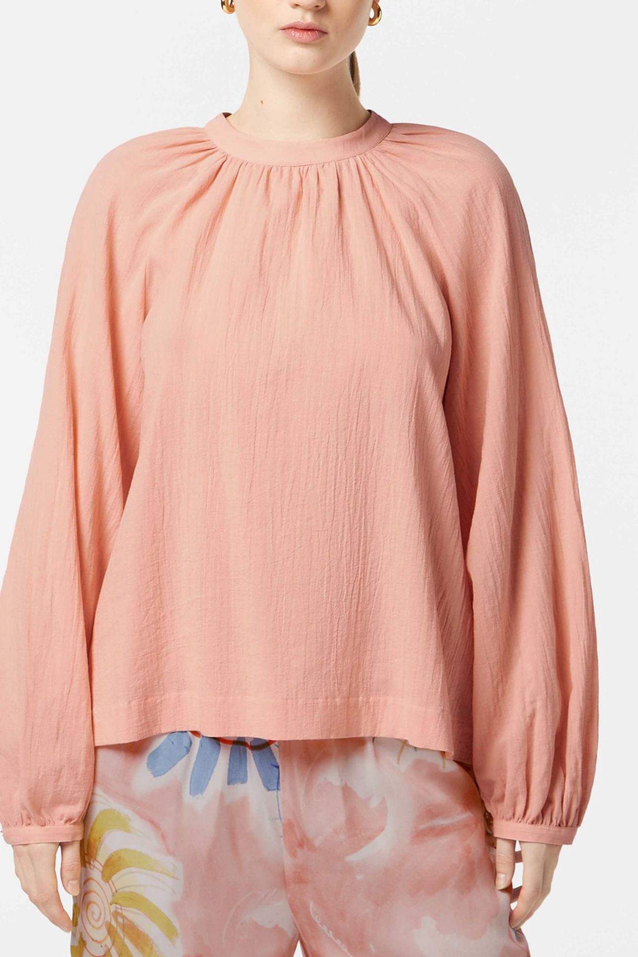 BOW DETAIL TOP PEACH PINK 2