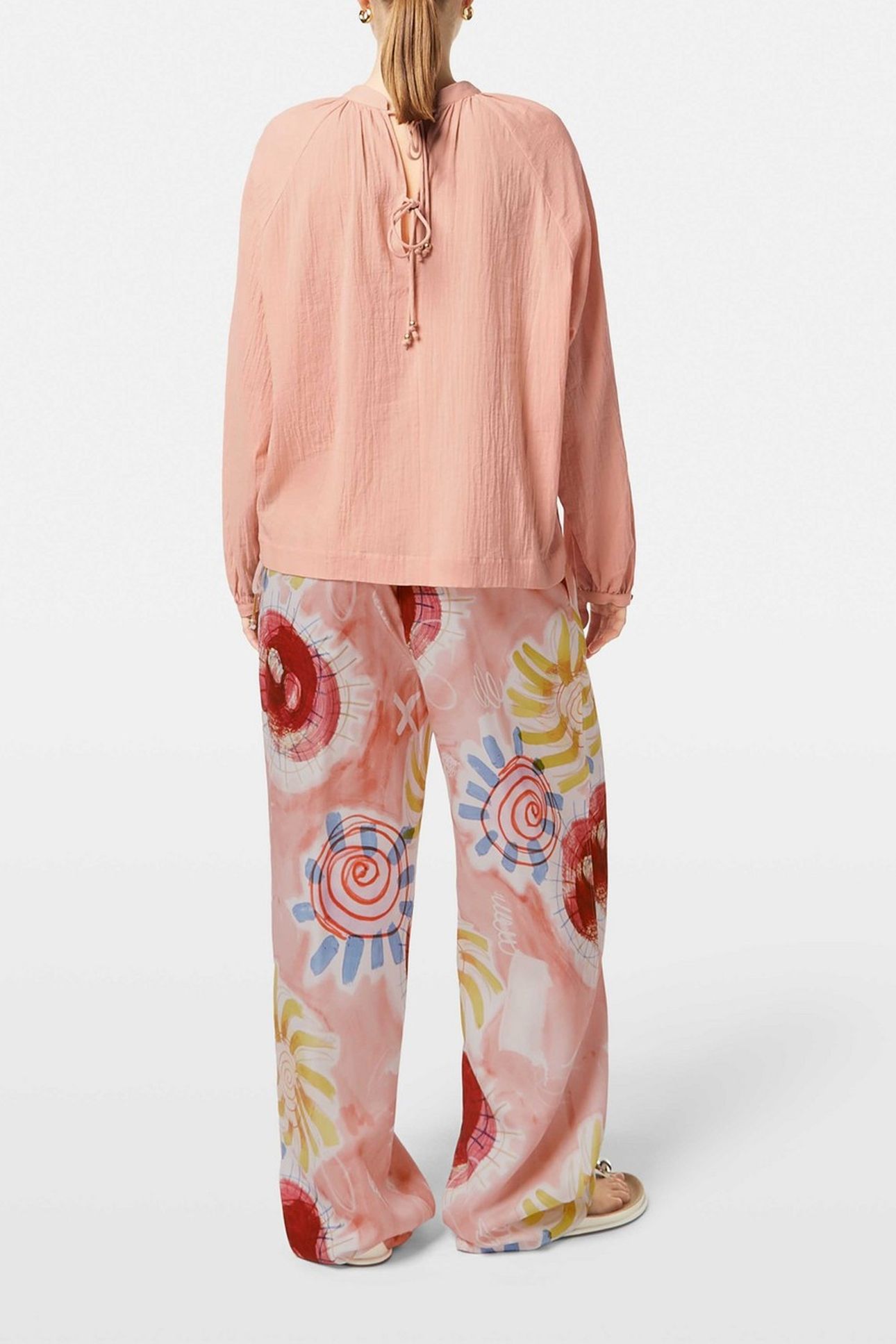 BOW DETAIL TOP PEACH PINK 3