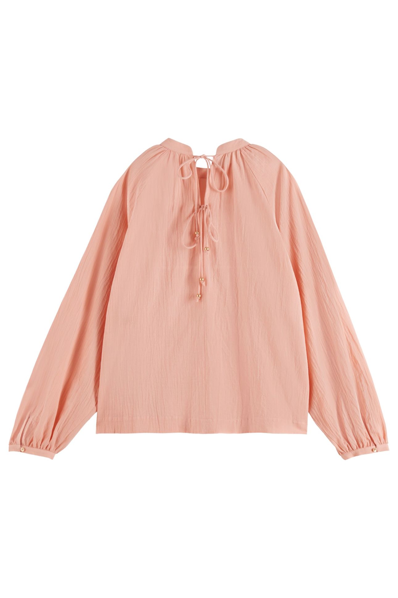 BOW DETAIL TOP PEACH PINK 5
