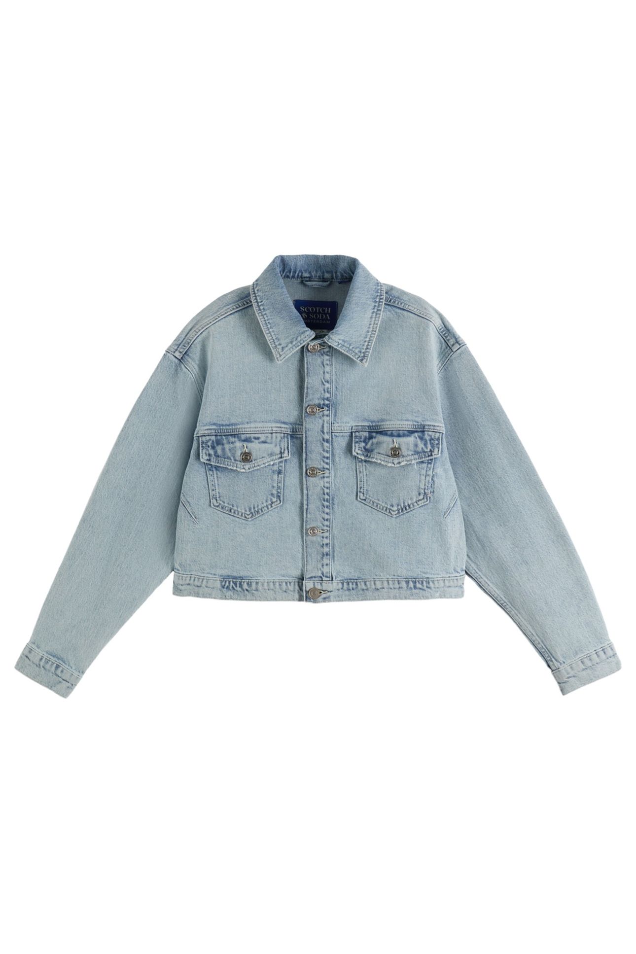 CROPPED DENIM TRUCKER JACKET BLUE STORY STORY BLUE 4