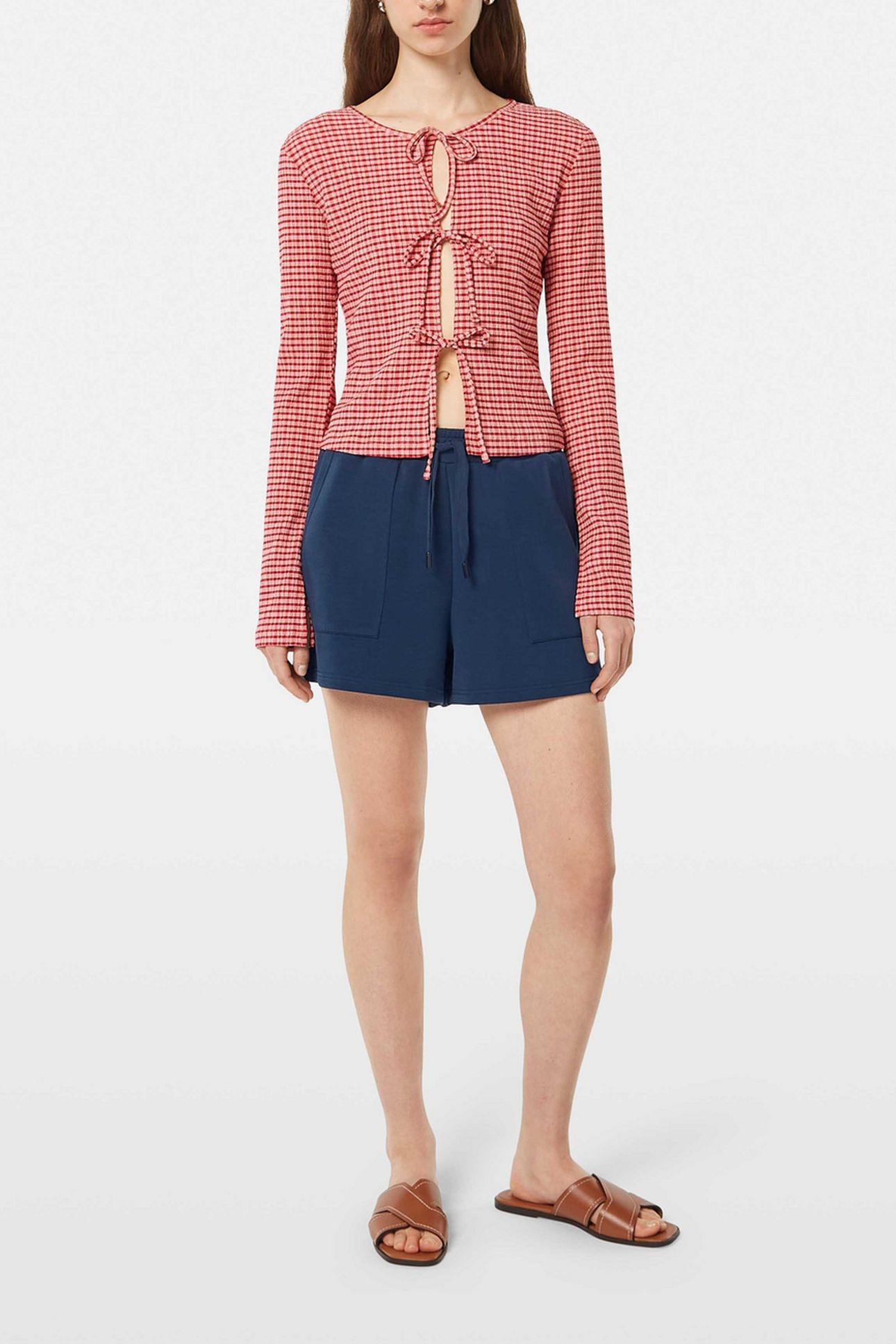 TENCEL SHORTS ROADSIDE RED 1