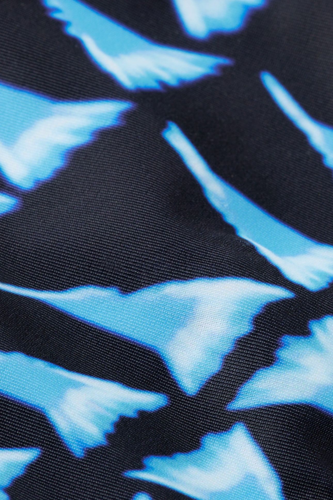 REVERSIBLE PRINTED BIKINI TOP HOUSE OF MIRRORS BLUE 9