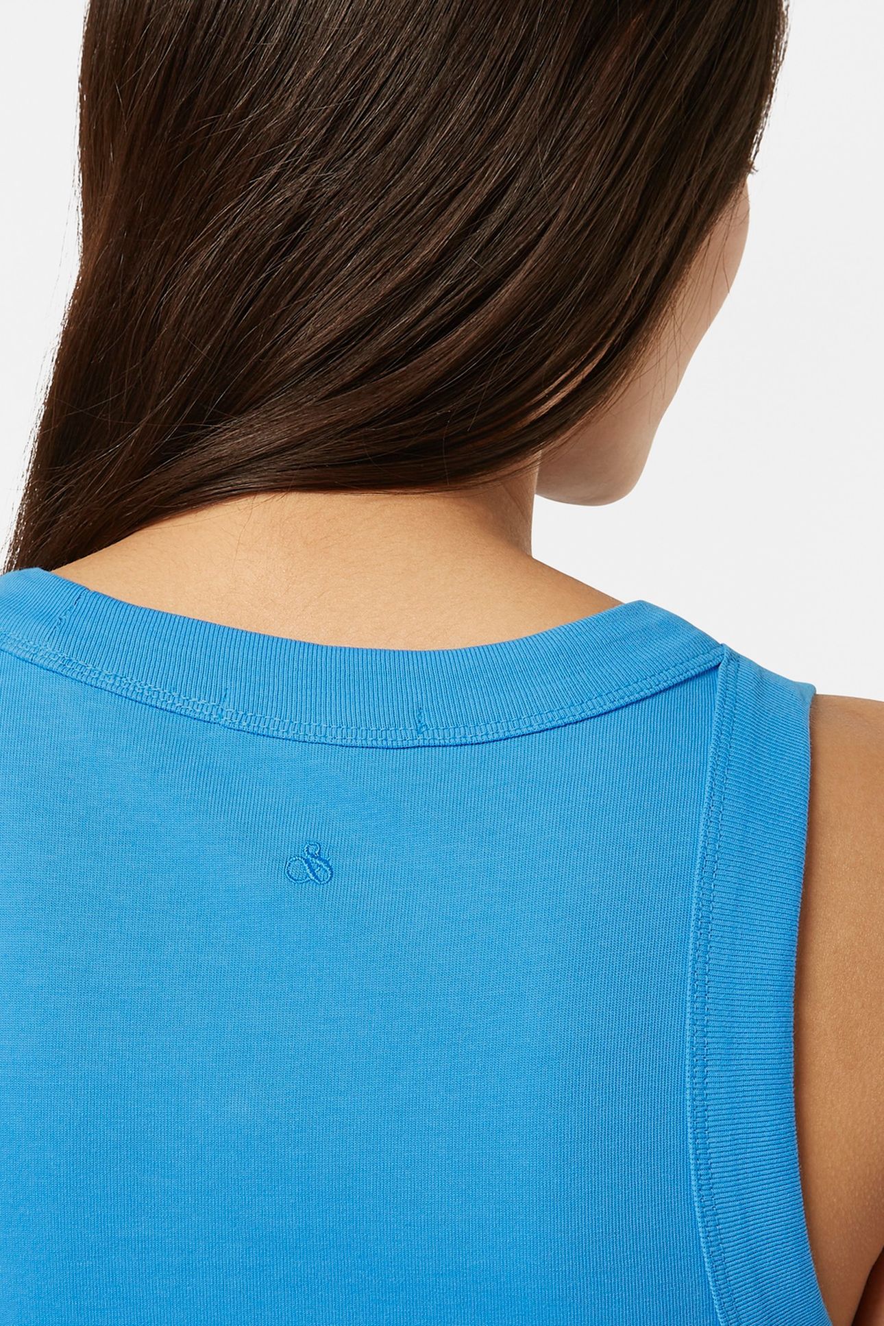 TANK JERSEY MIDI DRESS AQUA BLUE 5