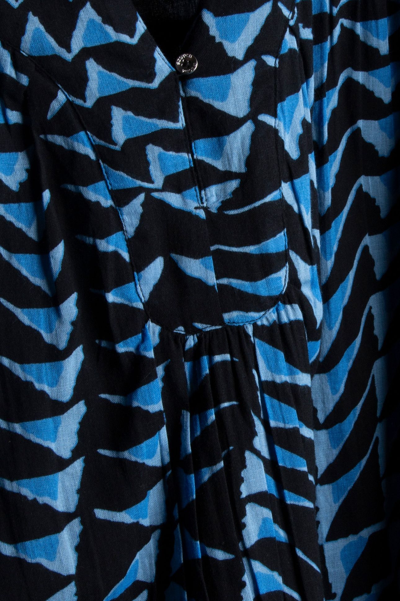 PRINTED CRINKLE MINI DRESS HOUSE OF MIRRORS BLUE 4