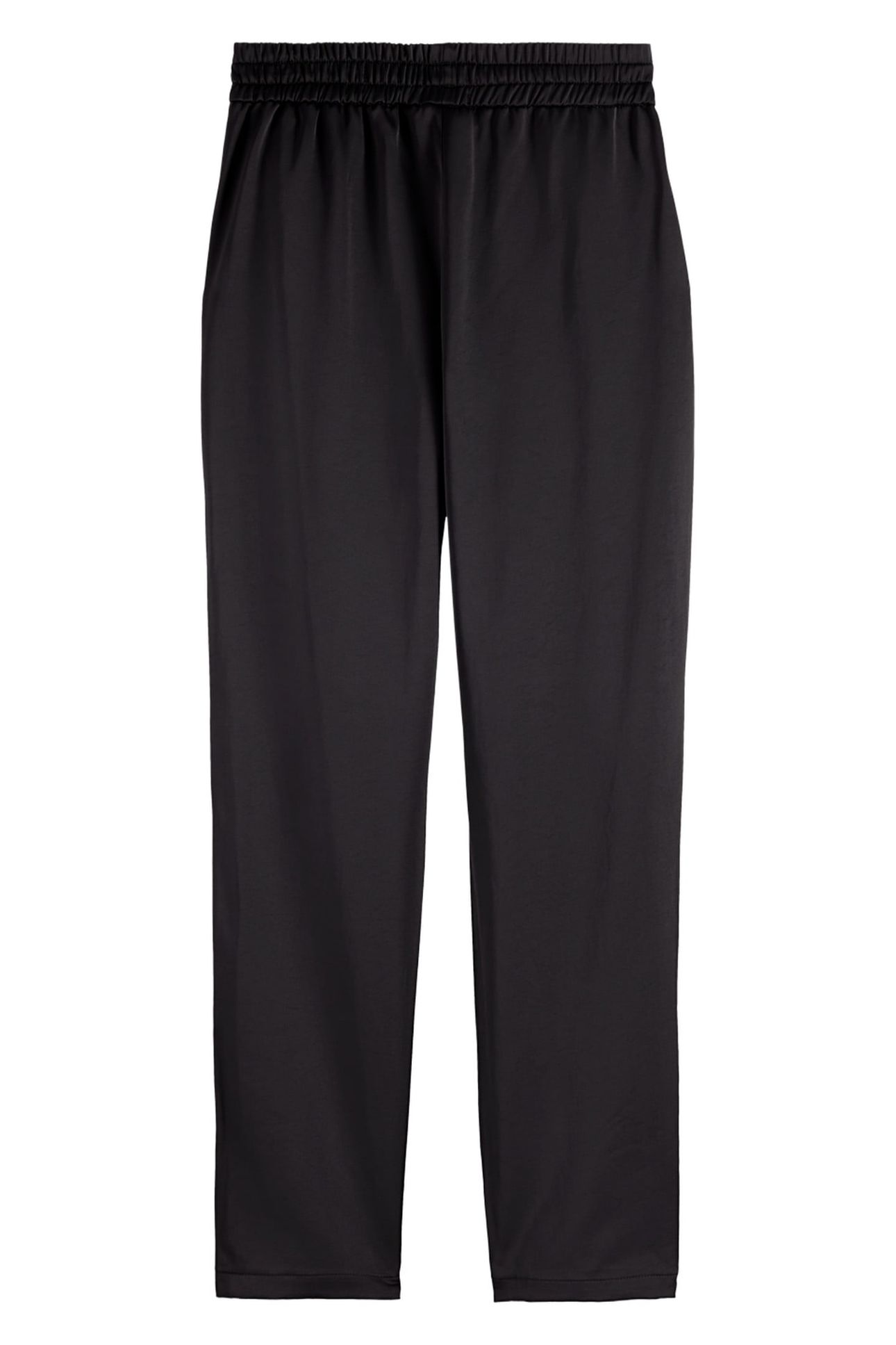 MAIA MID RISE SATIN PULL ON PANT BLACK 5